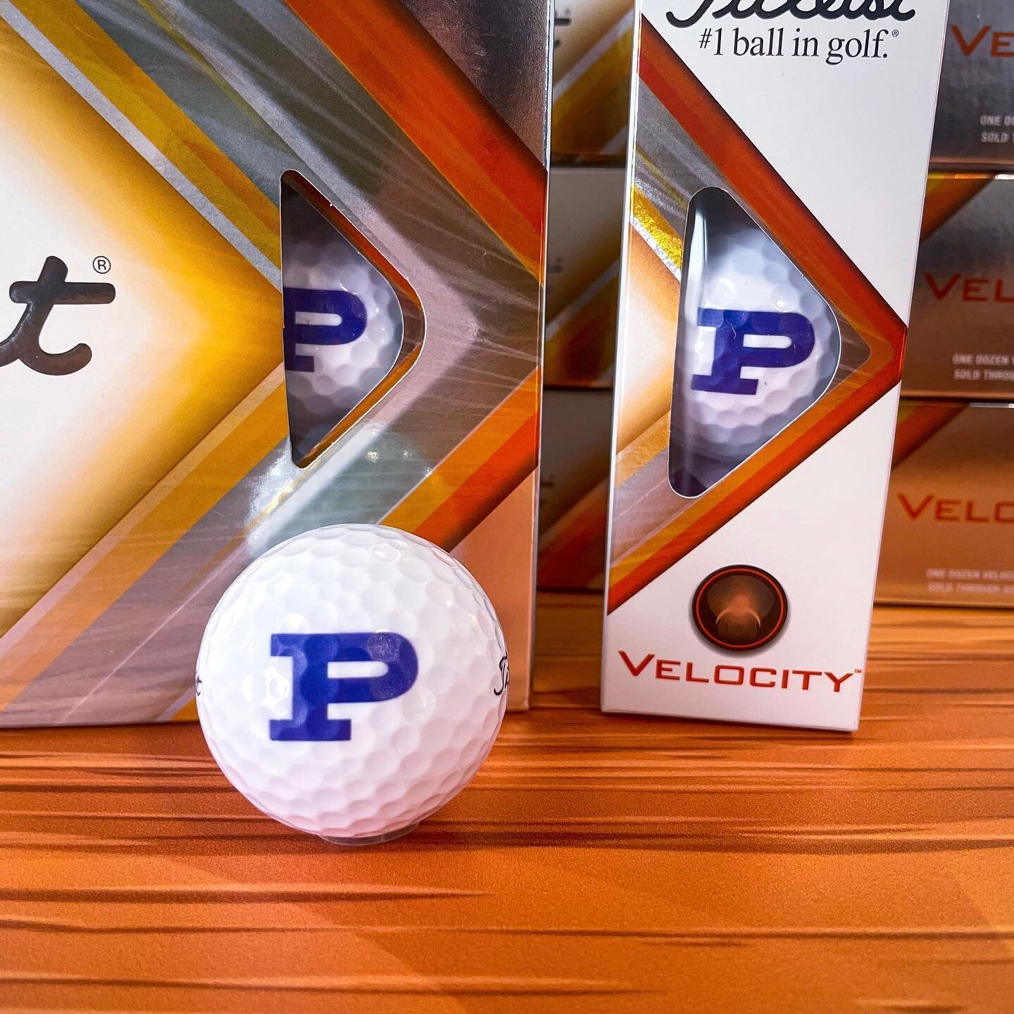 Titleist Velocity golf balls personalized with the Poland &ldquo;P&rdquo; logo! ⛳️