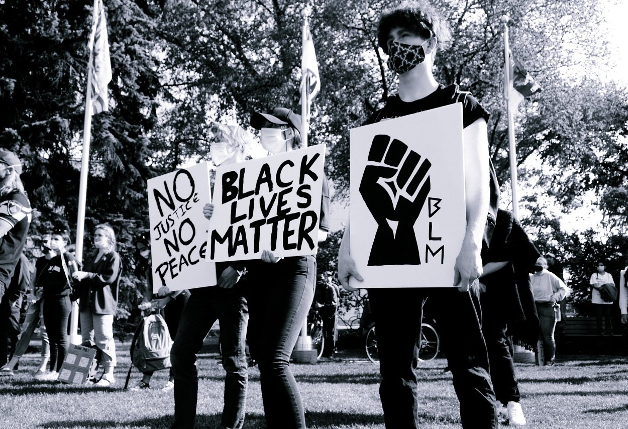 Black Lives Matter rally Edmonton Alberta Canada