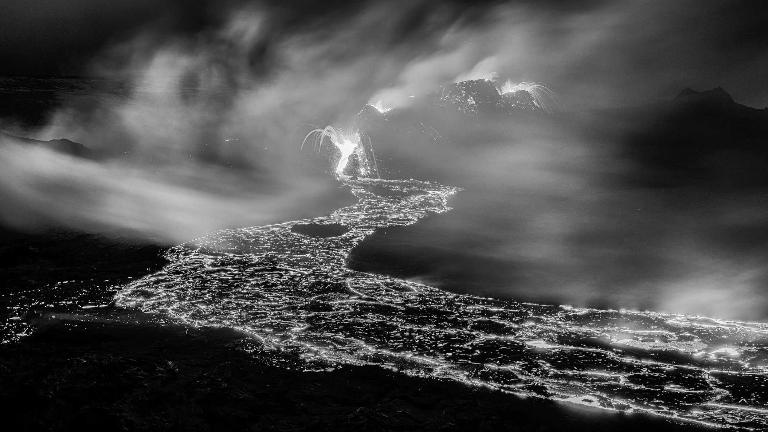 Iceland Volcano B&W.jpg