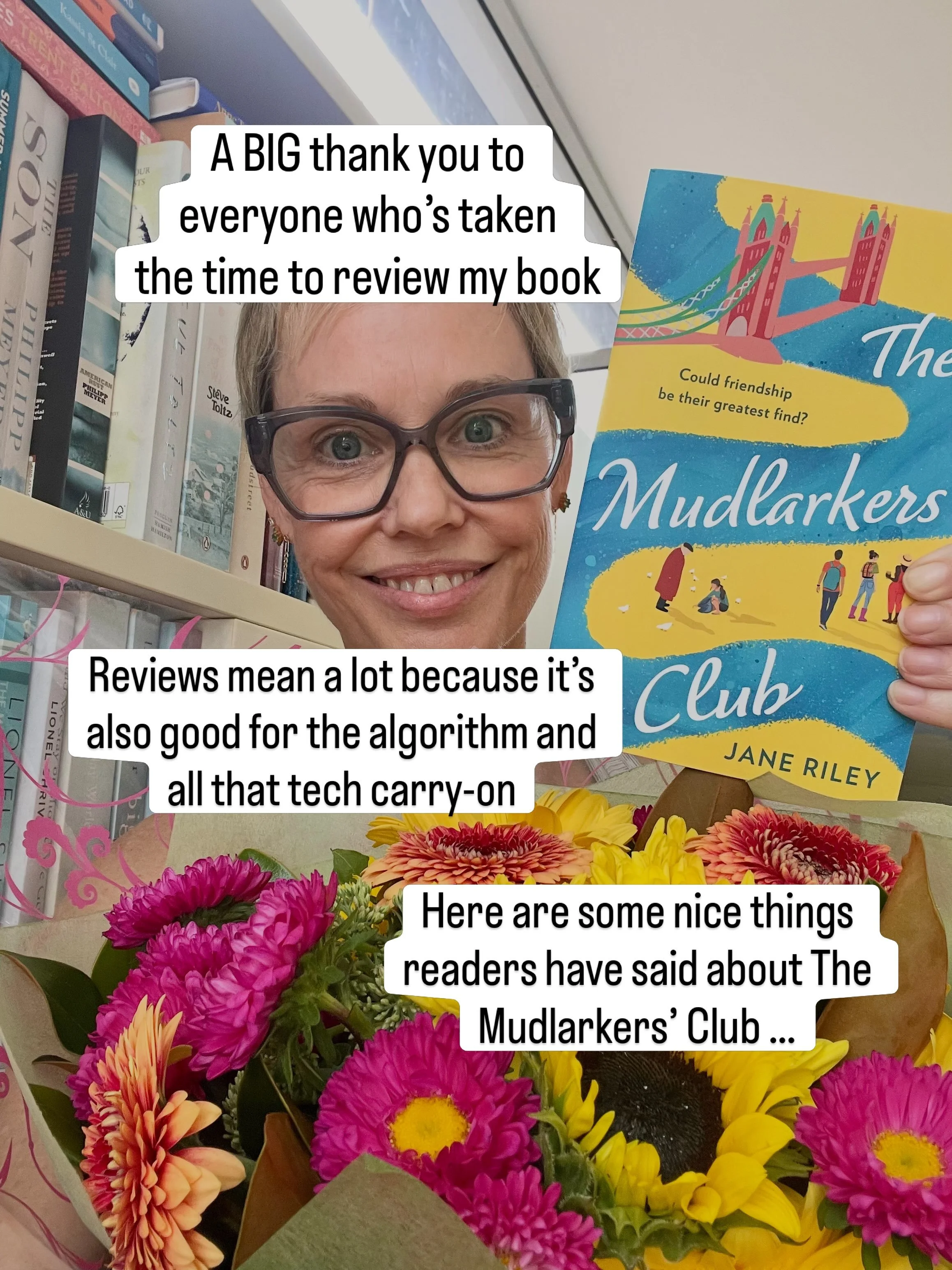 Readers and reviews help authors stay being authors! Thank you to all my lovely readers who&rsquo;ve said nice things. The algorithm thanks you, too! #books #bookreviews #author #writinglife #authorsoninstagram