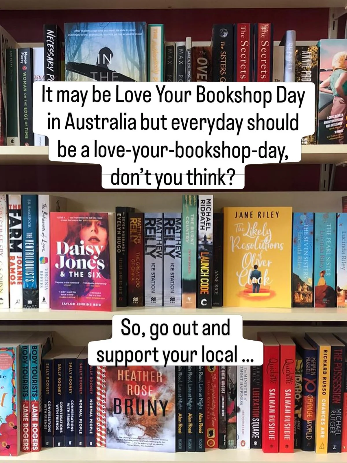 Today, Oct 10, is National Love Your Bookshop Day in Australia @loveyourbookshopau. So, go forth and meet your local booksellers (and if you feel like it  buy a book!) #LYBD2026 #bookshop #books #bookworm #bookstagram