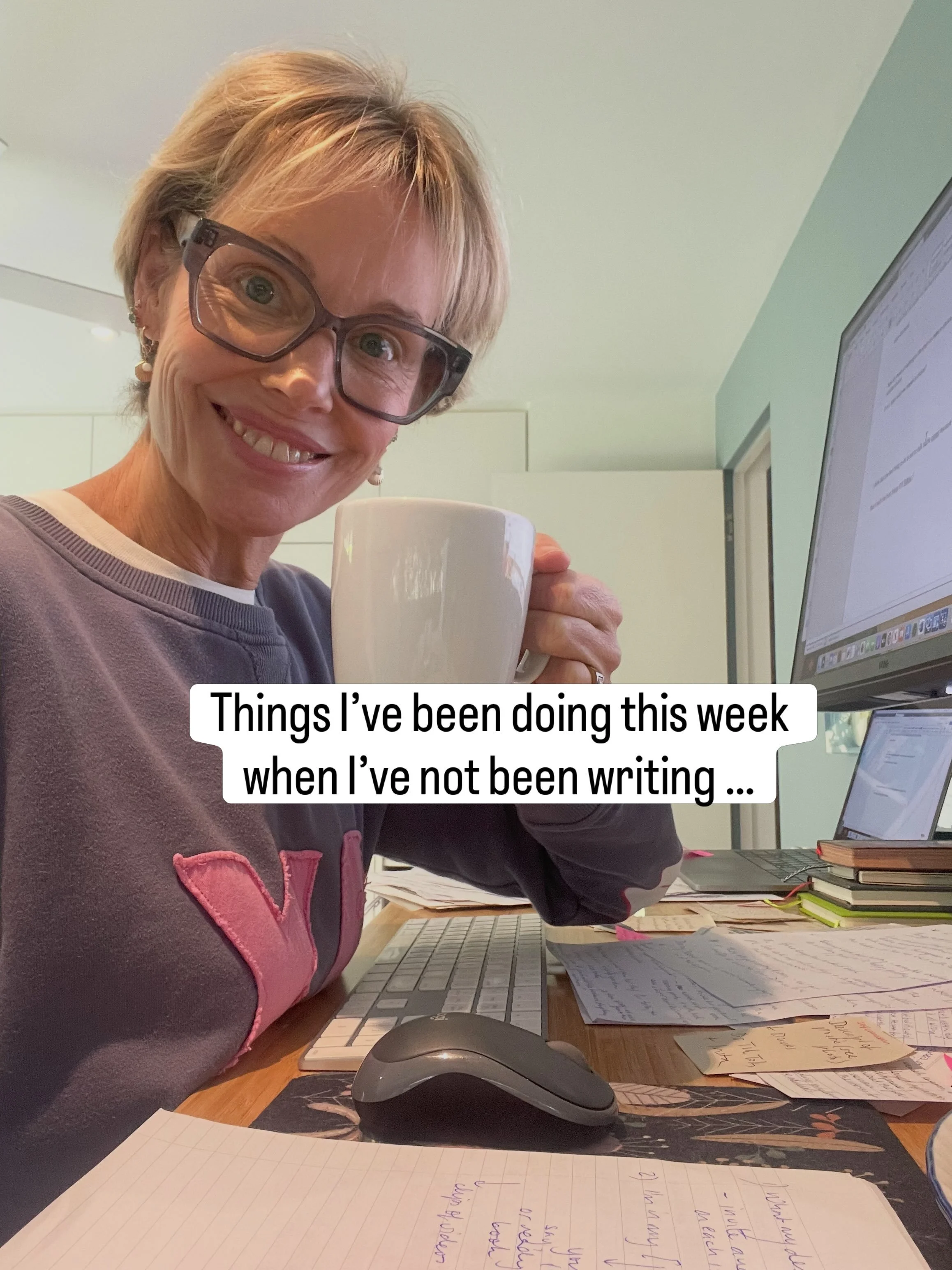 It&rsquo;s been a week of writing but also: going to the theatre @sydneytheatreco, going to a concert @wearejames, birthdays, baking and birds #inspiration #lifeofanauthor #theatre #musicconcert