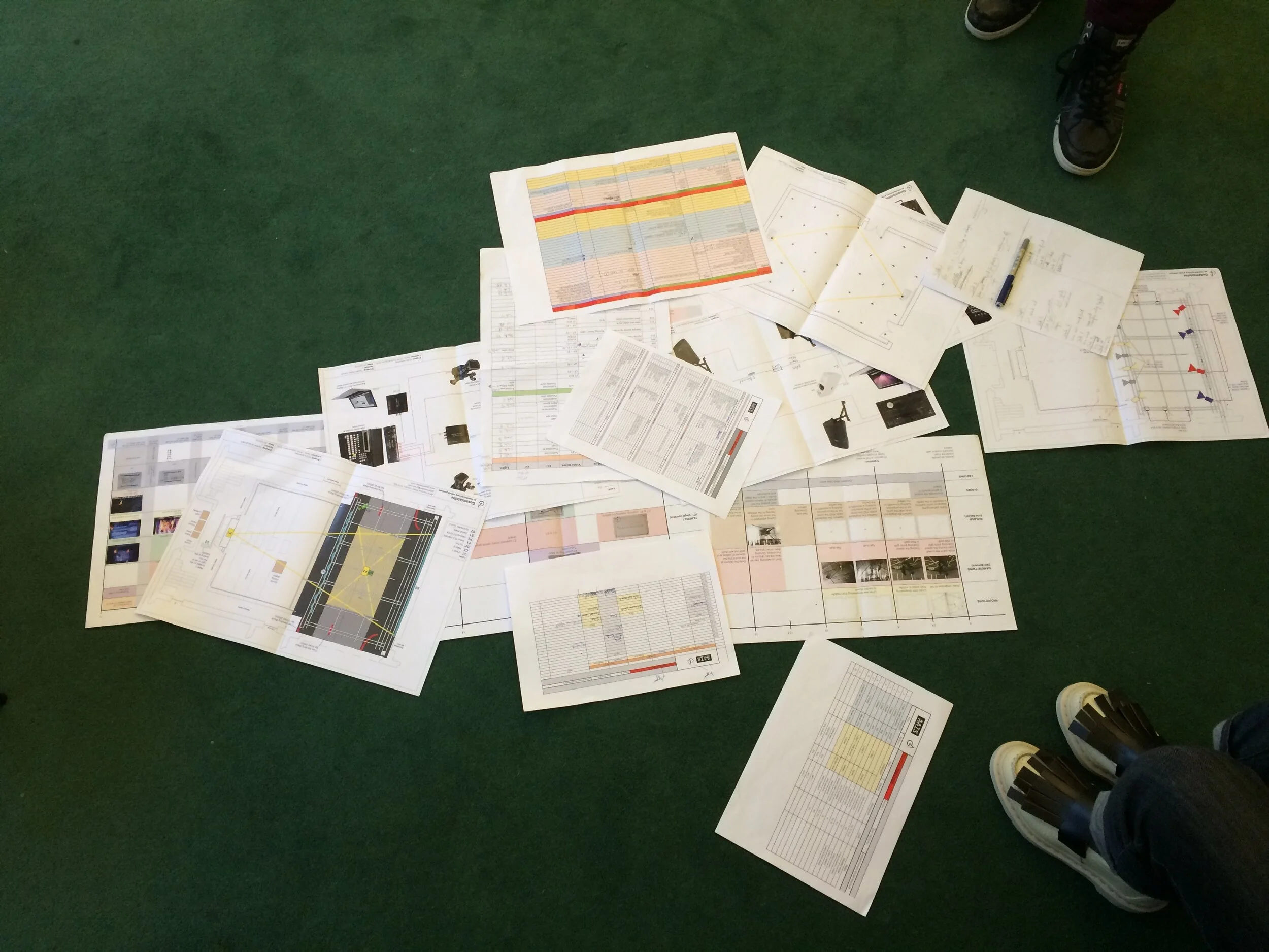 Scores, Skecthes, Drawings, q lists for XYZ/s extended, UKYA 2016