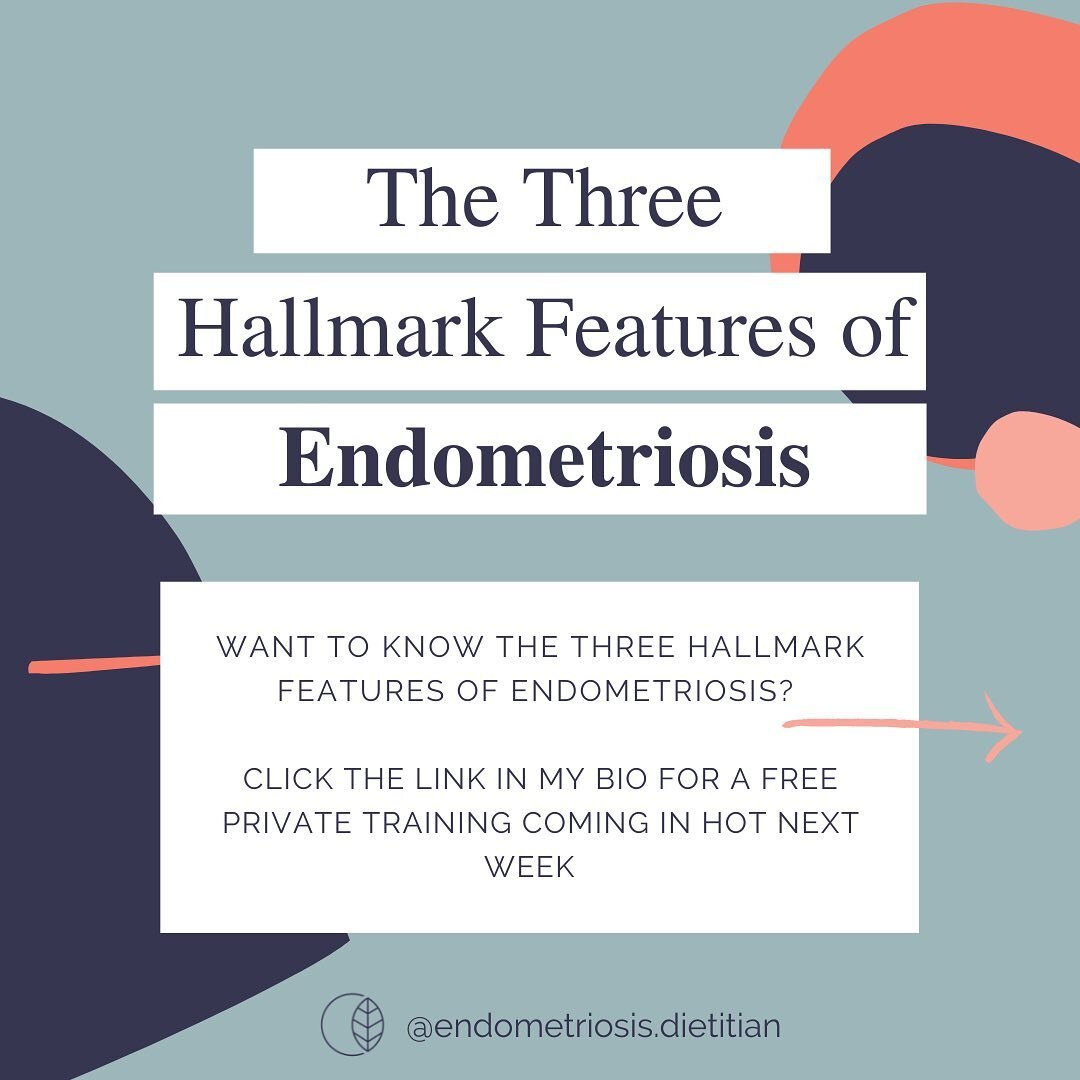 Do you know the THREE hallmark features of Endometriosis? Are YOU using them to their full potential?!⁠⁠
⁠⁠
I have built a simple, proven system for reducing endo pain, bloating, fatigue and funky poops that WORKS using the three hallmark features of