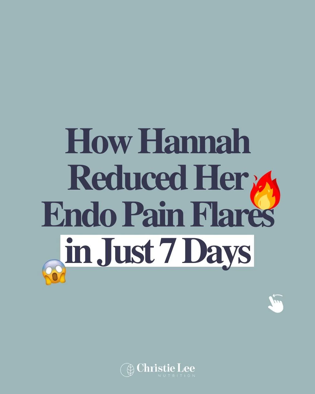 With the right approach, things can start to shift in as little as a week &amp; Hannah is proof!👇🏻

When Hannah first came to us, she was stuck in a frustrating loop&hellip;

Cramps for days before her period, completely wiped by 6pm, and most even
