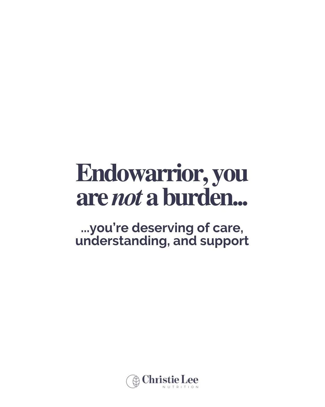 Endowarrior, if you needed a reminder today, this is it 🫶🏻

Living with Endo can make you question yourself in ways no one should ever have to.

But the things you&rsquo;ve been told (or maybe have started to tell yourself), are not the truth.

You