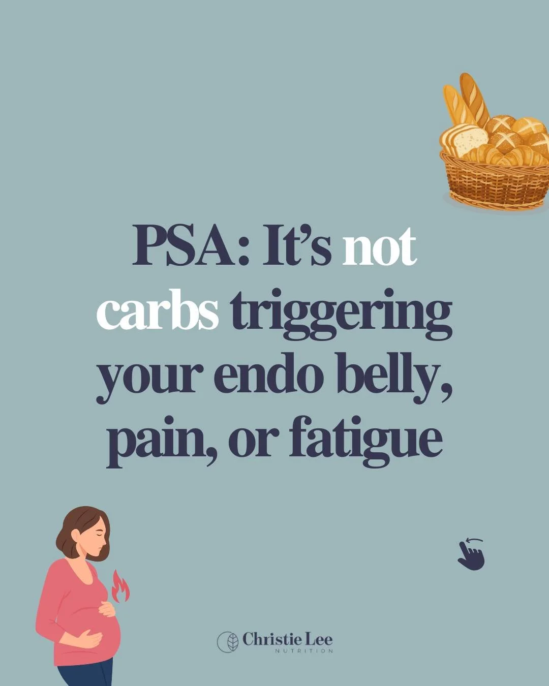 You don&rsquo;t need to cut carbs to reduce Endo Belly and funky poops 🍞🚫 

If you&rsquo;ve been told that all carbs trigger gut symptoms and inflammation&hellip; I have some good news 😉

The right carbs can actually support your symptoms, and for
