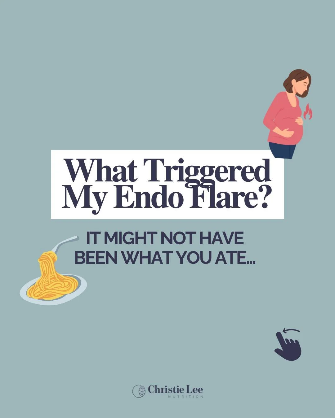 Not all Endo flares are caused by food, here&rsquo;s what else could be going on 👇

Yes, food can play a big role in managing Endometriosis + IBS symptoms&hellip;

But it&rsquo;s not the only factor, these are also playing a role:

💤 Poor sleep

🔥