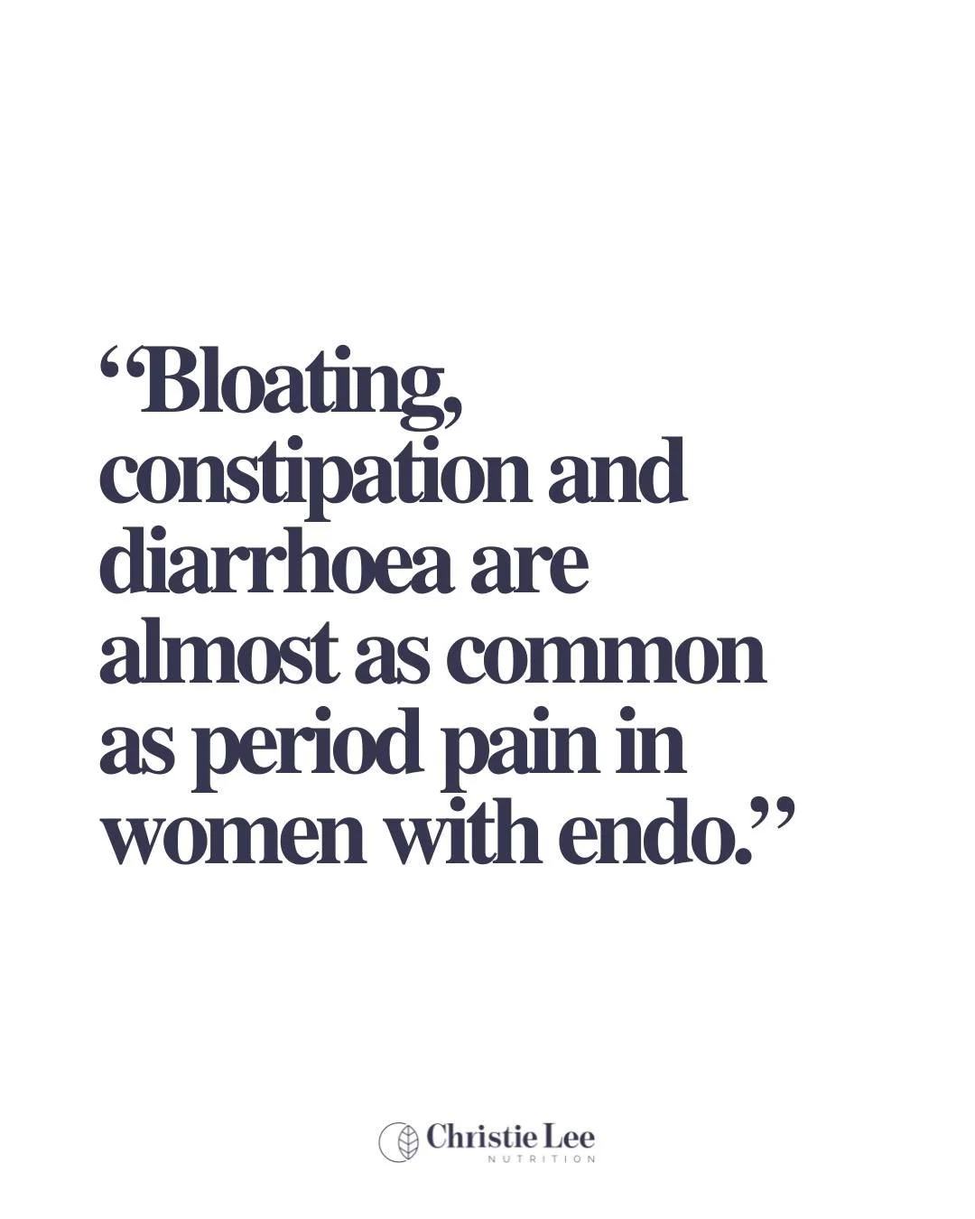 Did you know up to 90% of people with Endo have IBS-like symptoms? 😮💨

Gastrointestinal symptoms like bloating, constipation and diarrhoea are almost as common as gynaecological symptoms like period pain in people with Endo!

And yet&hellip; the gu