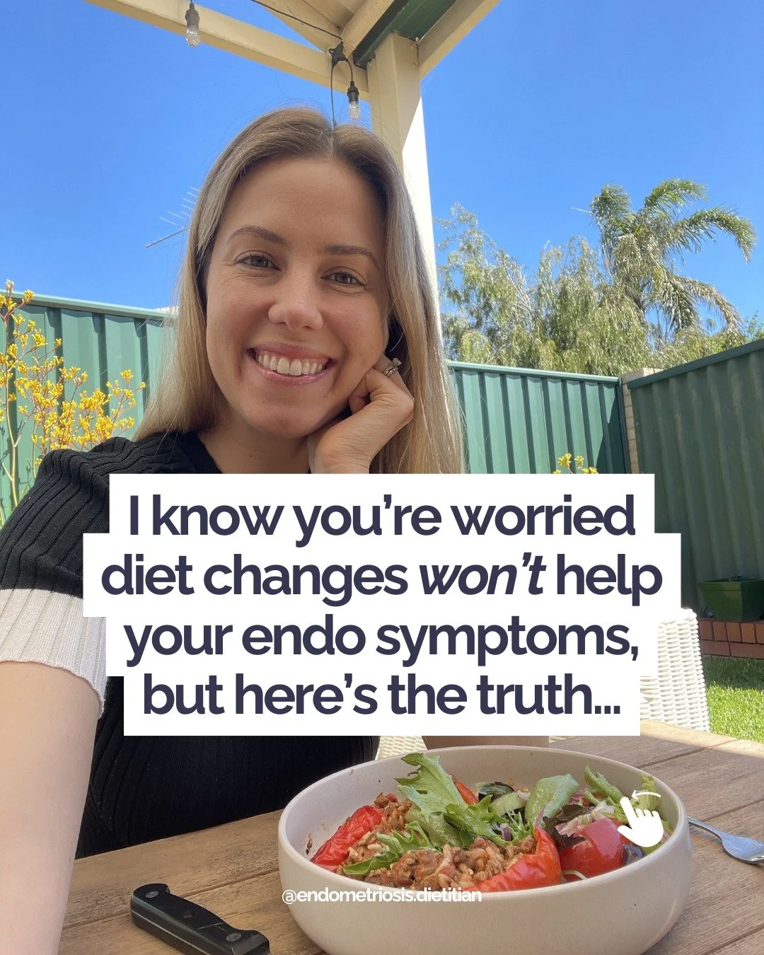 I know you&rsquo;re worried diet changes won&rsquo;t actually help your endo 👀

Especially if you&rsquo;ve already tried cutting foods, &ldquo;eating healthier&rdquo;, or following random advice online&hellip; only to feel like nothing really change