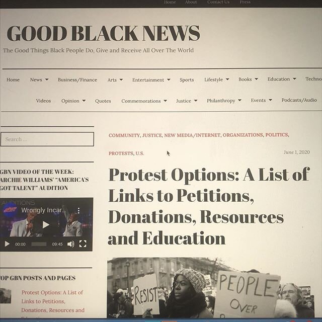 PSA - Goodblacknews.org has a list of actions you can take now, from the comfort of your keyboard to contribute meaningfully to the cause of social justice for People of Color in these United States and abroad. 
Make moves for what matters and add yo