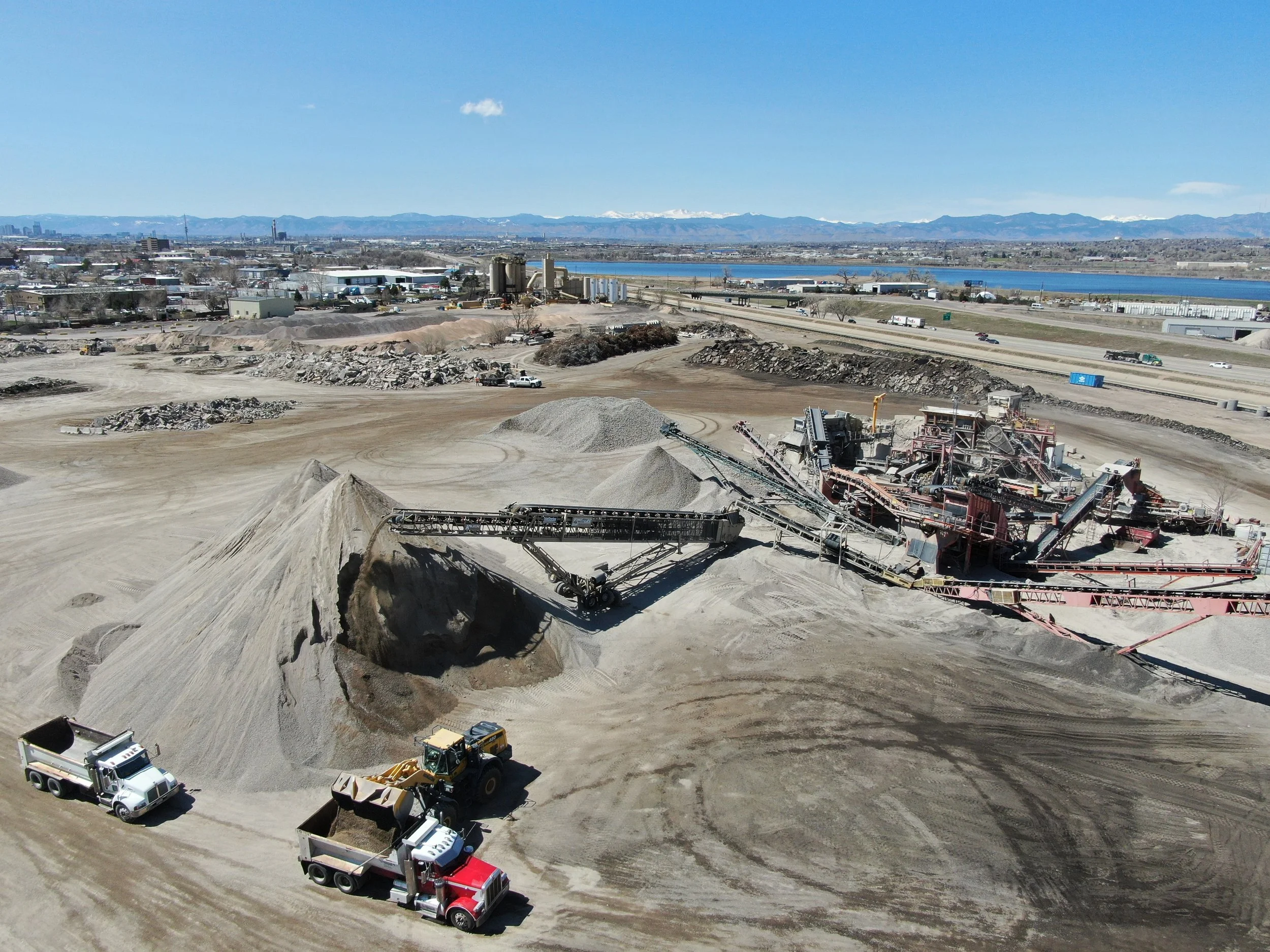 Recycled aggregates and crushed concrete used for strong and sustainable construction foundation