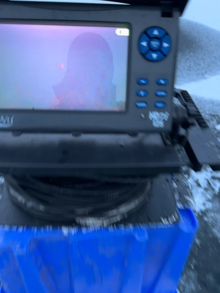 Ice fishing with the @aquavu today lots of fun watching these fish come eat. #hardwaterfishing #icefishingnation #icefish #winteradventures #icefishing #getoutside #winteractivities #nakusp #fishingcharter #fishingguide #rainbowtrout #brooktrout