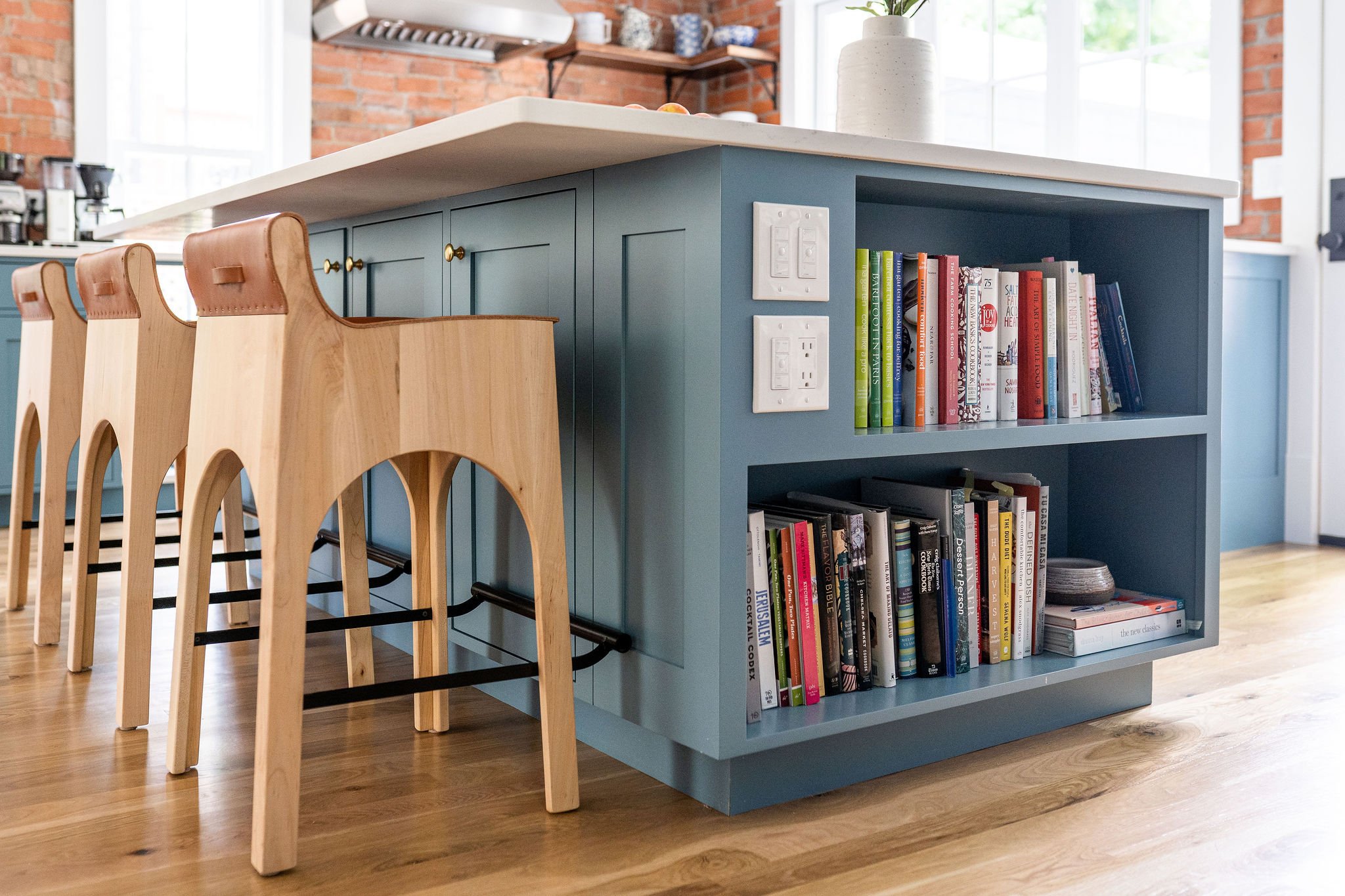 Blue Kitchen Bookshelf Island.jpg