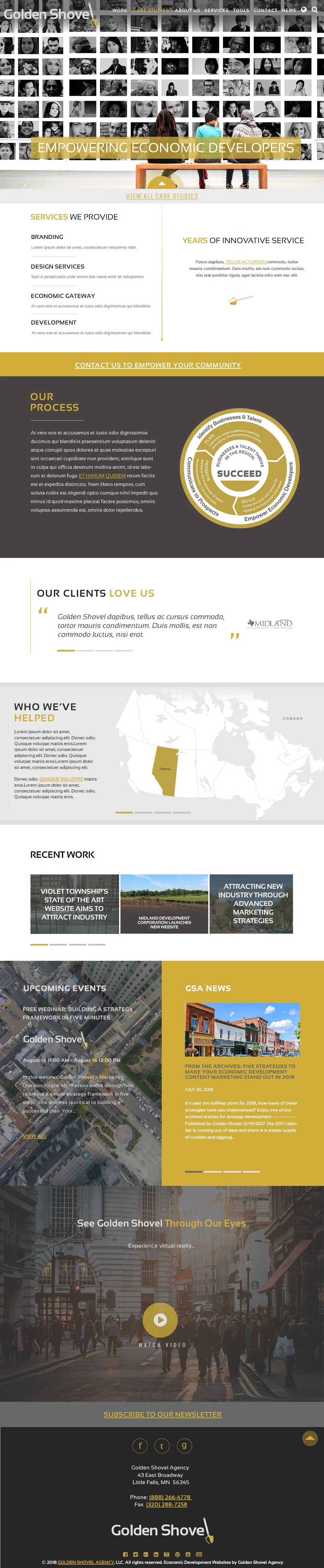  Homepage design. 