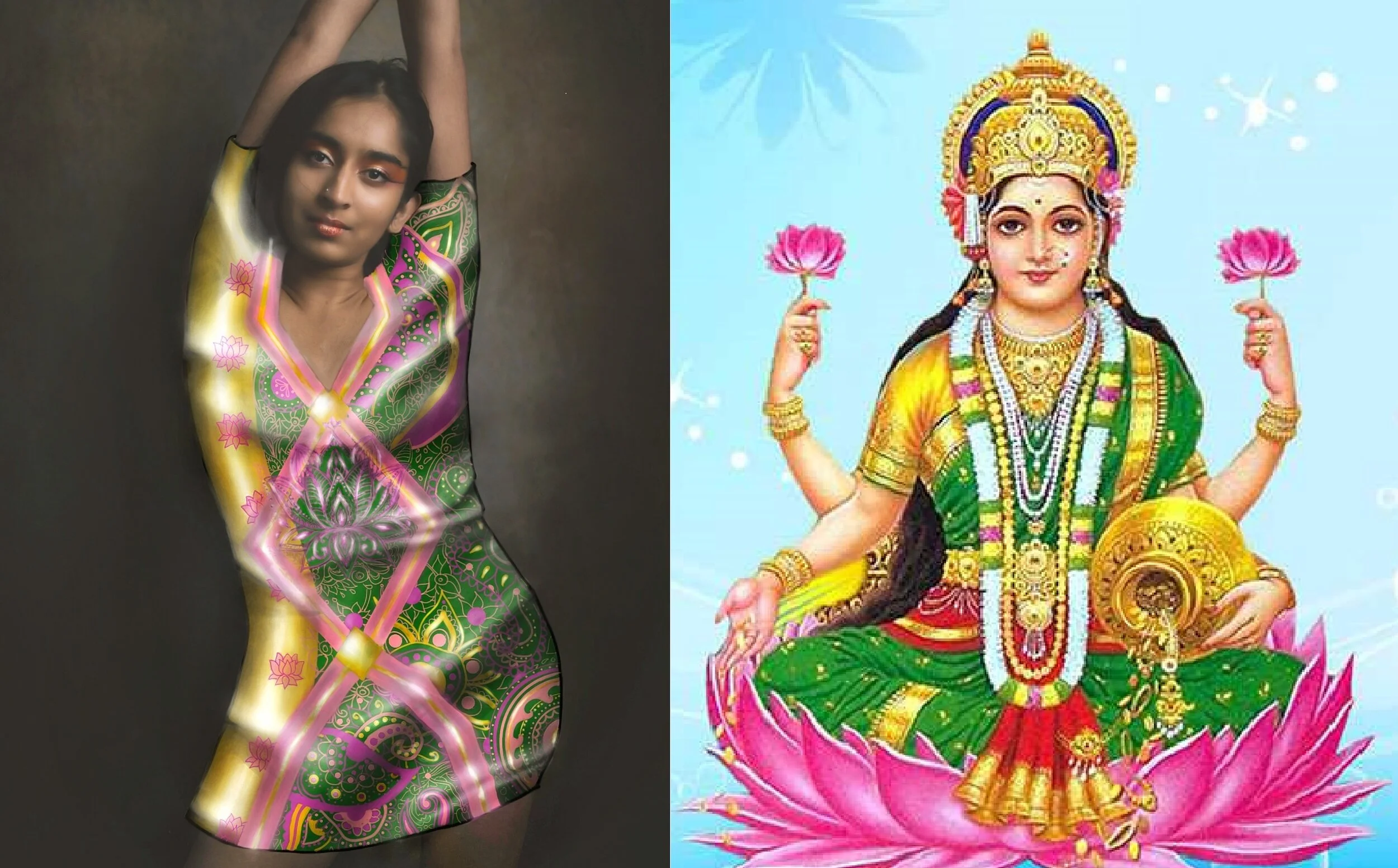 DEVI (GODDESS) dress series 1: LAKSHMI KAMALA