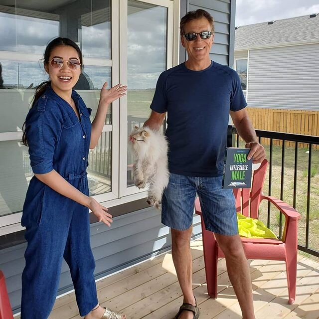 Happy father's day to all dads out there and especially to Norm. He has a lot to teach men about being flexible &amp; grateful, and he is an awesome dad to our children.

We gifted him a roll of toilet paper and a book called &quot; Yoga for the infl