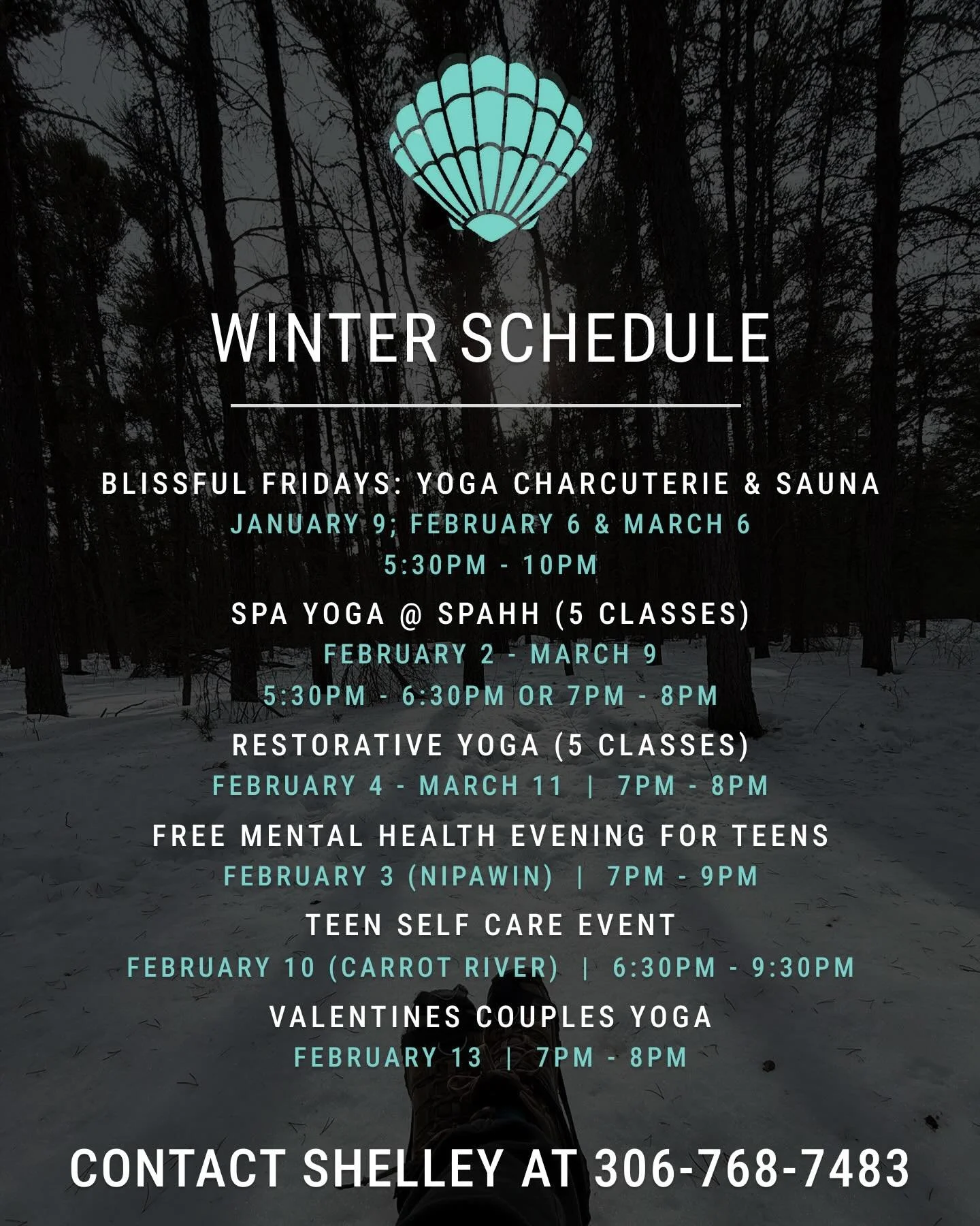 New Year New Classes &amp; More 🎉🧘
Link in bio/webpage to sign up or DM 

#winterschedule❄️ #newyearchallenge #yoga #gym #blissfulfridays✨ #teenmentalhealrh #valentineyoga #retreats #staycation