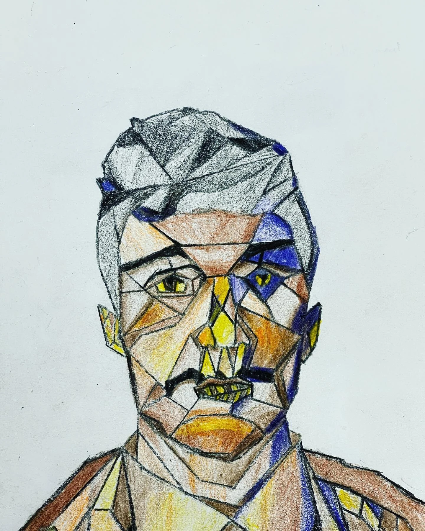 Cubist Self Portrait Collage Salvador Dali Cubist Self Portrait Newly