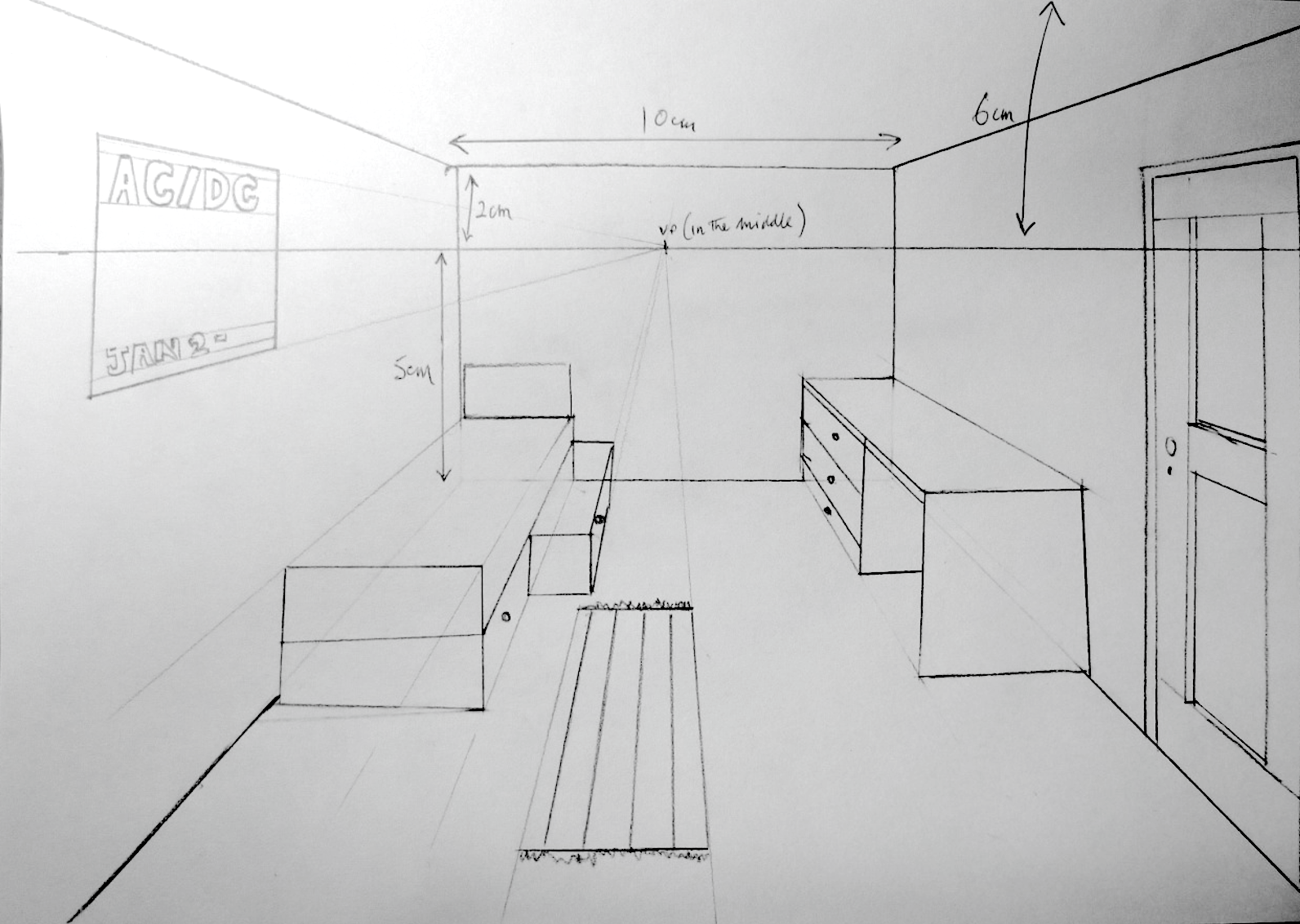 Aggregate 126+ easy one point perspective drawing latest