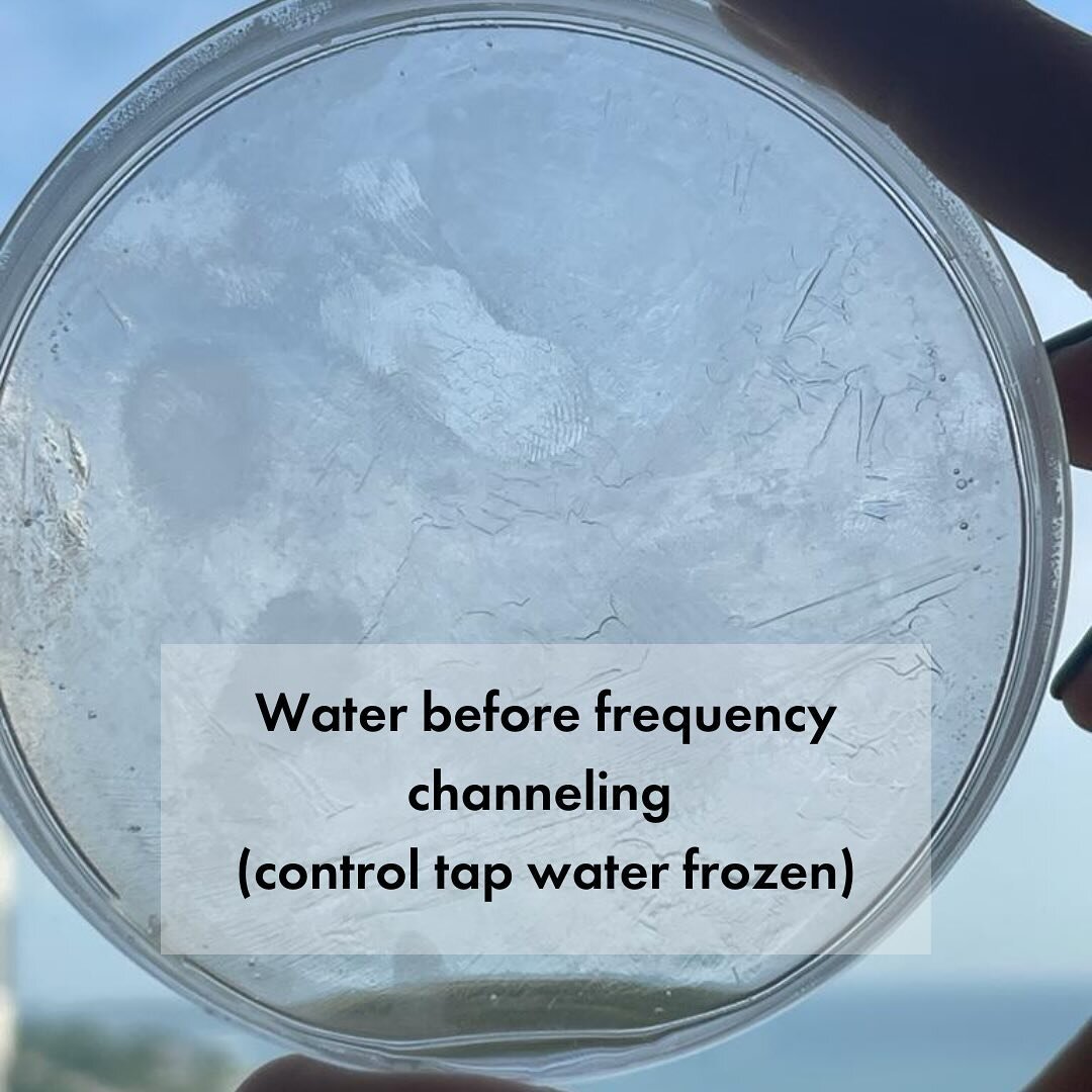 Water has a consciousness. We are water. 

I&rsquo;ve shared these images before, but I find the conversation of how Water reacts to frequency and intention, coming up again and again. 

I learned this freezing method from a brilliant woman named @ve
