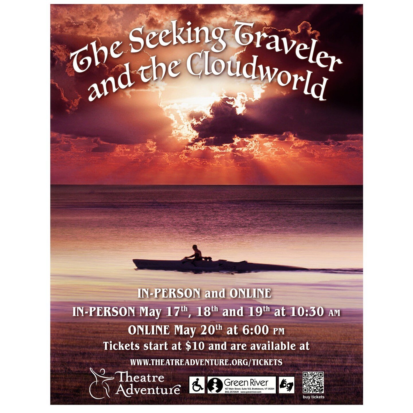 Tickets now available for the Wednesday Troupe Spring Show
&quot;The Seeking Traveler and the Cloudworld&quot;

IN-PERSON PERFORMANCES
Wednesday, May 17th at 10:30 Am ET
Thursday, May 18th at 10:30 am ET
Friday, May 19th at 10:30 am ET

ONLINE STREAM