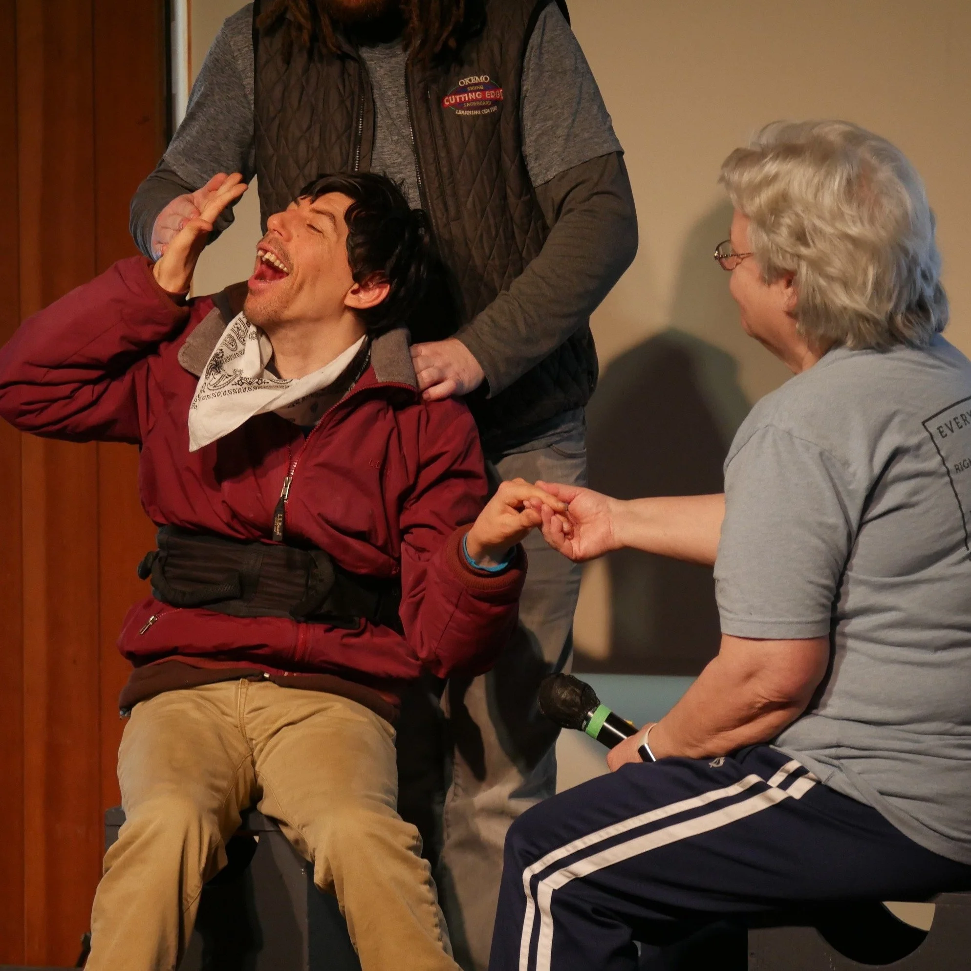 Our Spring Variety Show is Blooming!

The "Coffee House Variety Show" is right around the corner! The Thursday Troupe has been relishing their time singing, dancing, acting, laughing, and working on stagecraft skills. They cheer for each ot