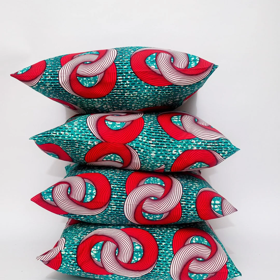 Ngezi Cushion Cover - Dark Cyan