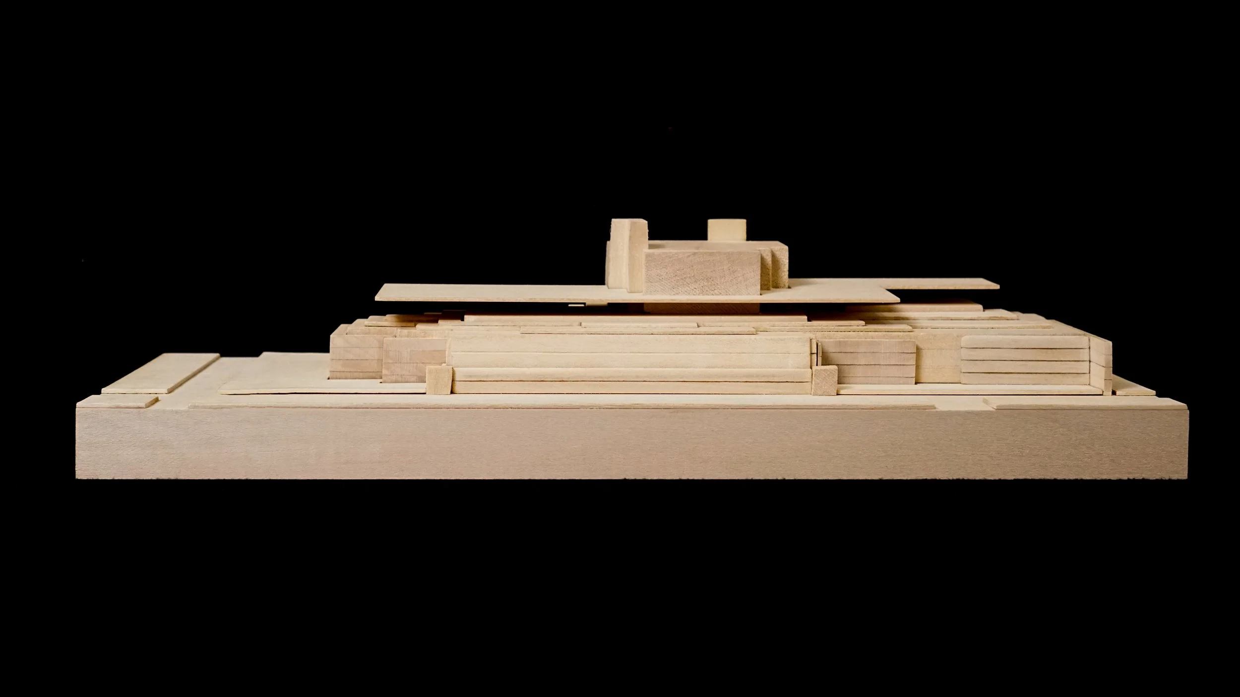  robie house by frank lloyd wright - statified ground analysis. drawing and model made with evan chiang 