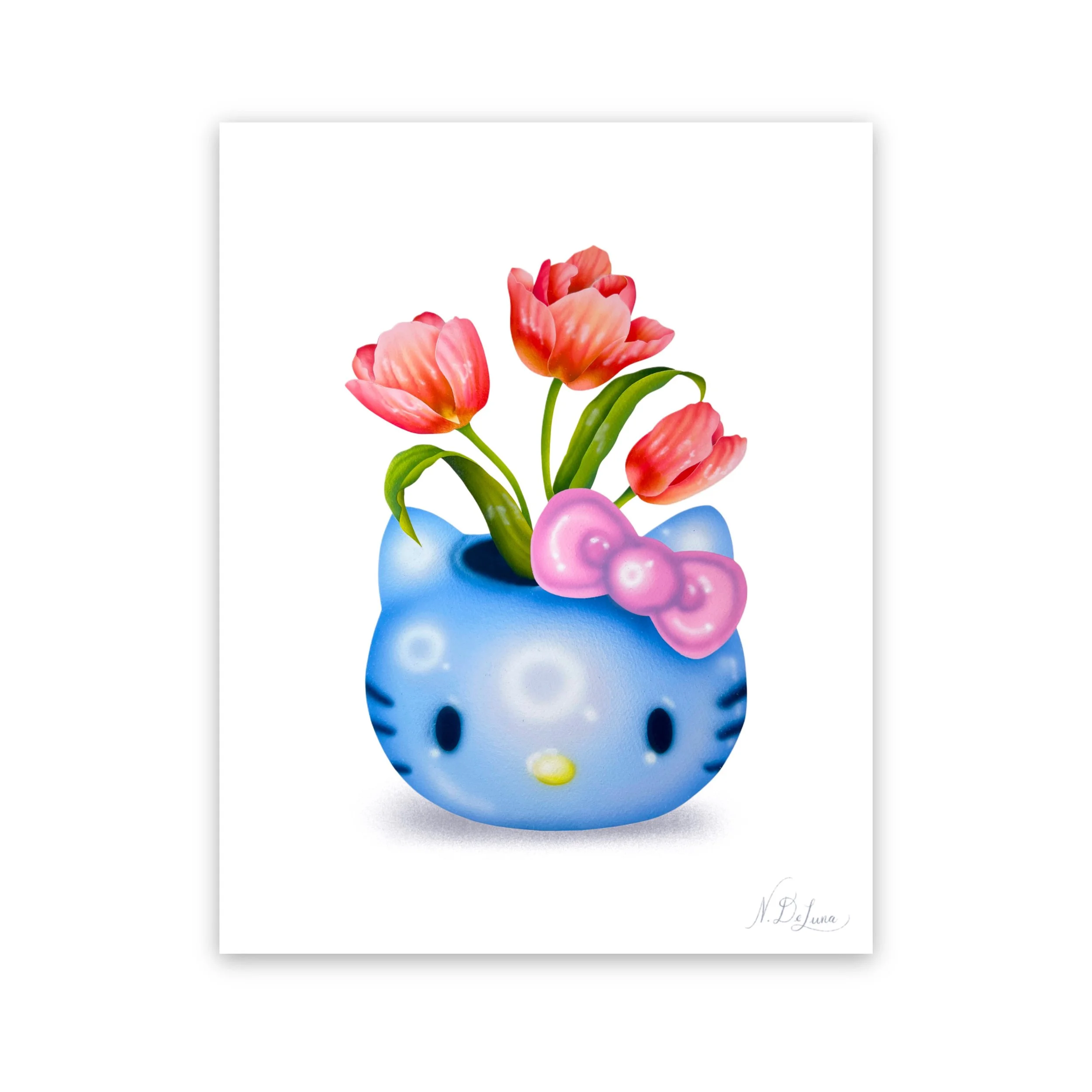 Kitty Ikebana - Print