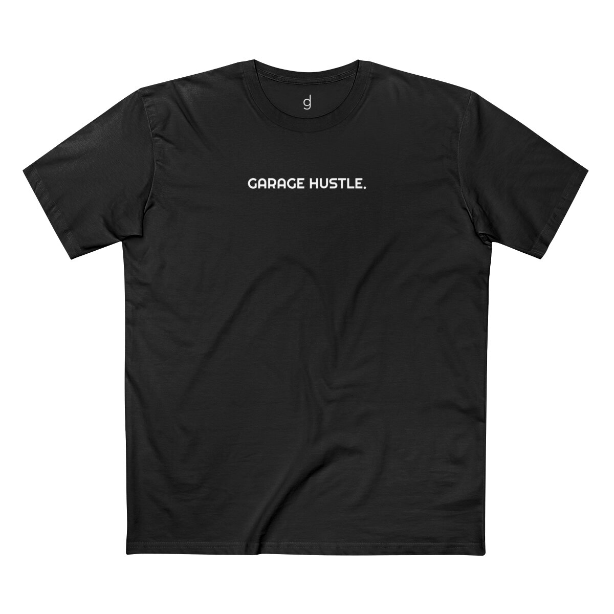 GARAGE HUSTLE. BLACK TEE