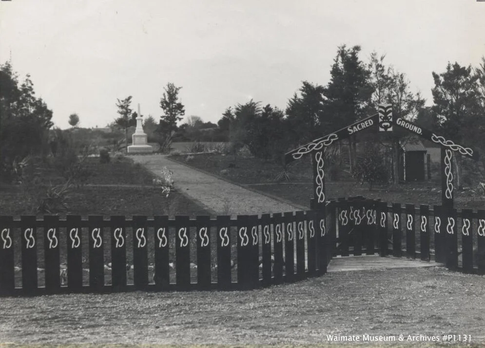 Te Urupa o Te Huruhuru, 1935 Maori Cemetery, Point Bush Road Waimate Museum and Archives,P1131