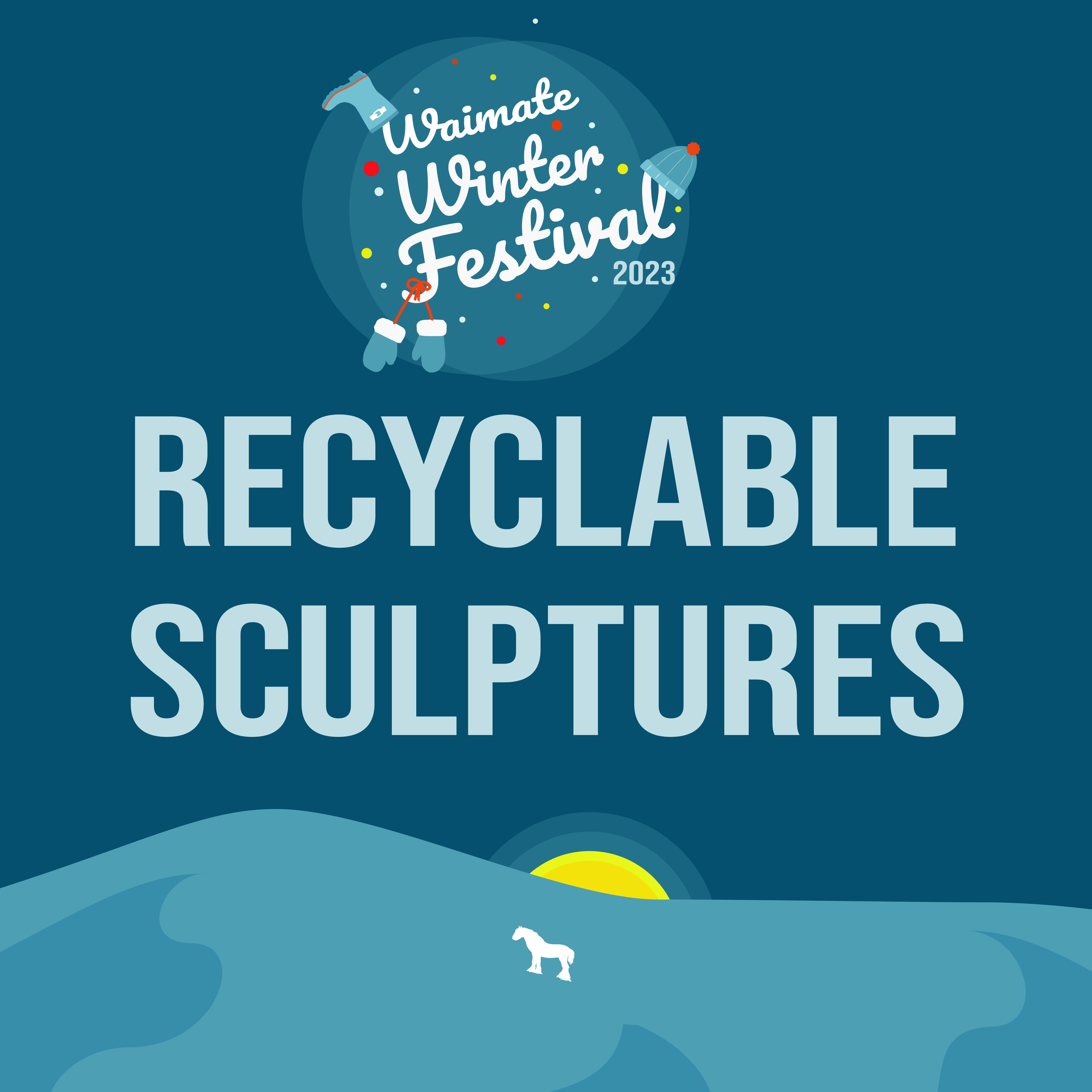 School recyclable sculptures