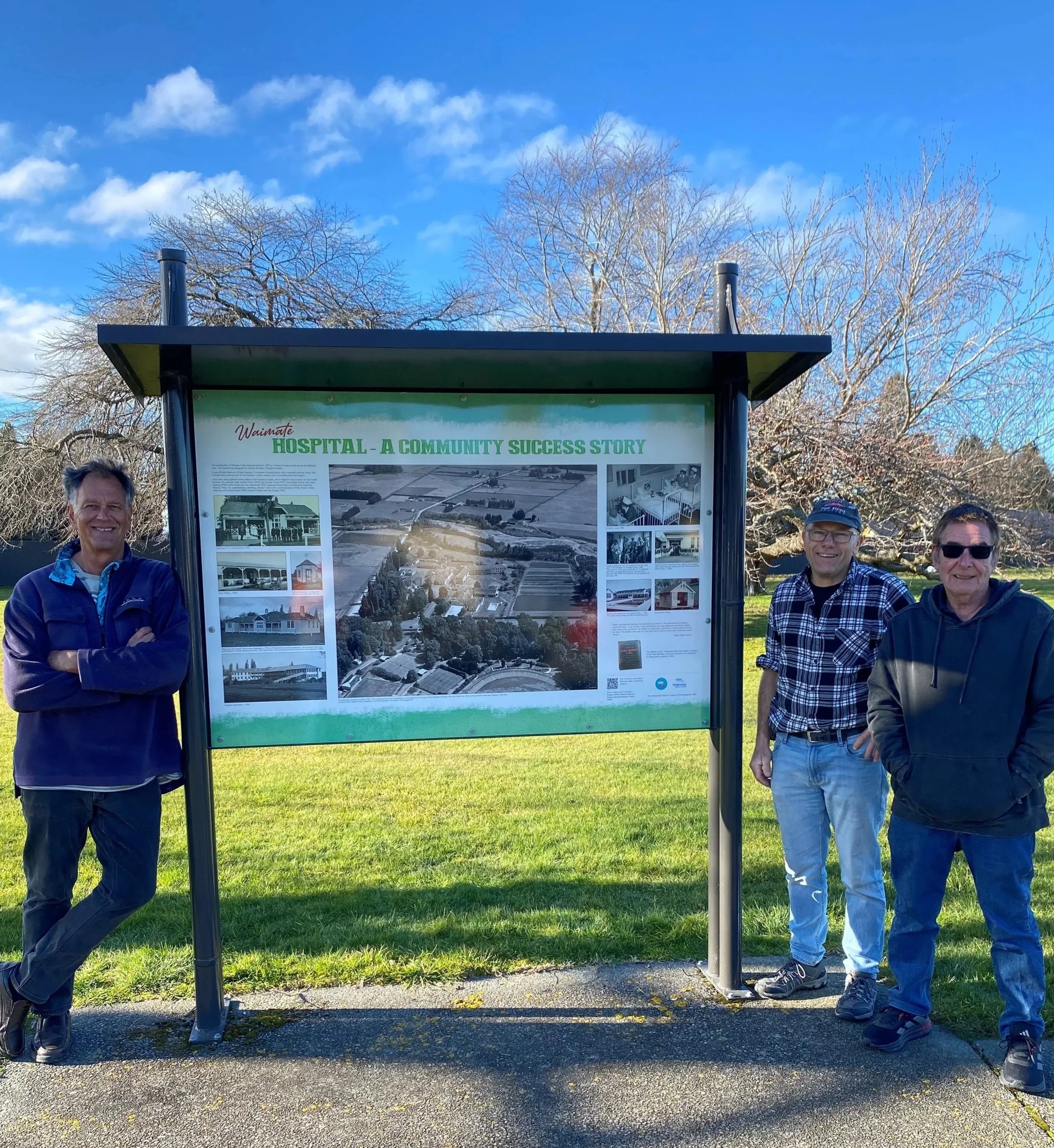 Committee members with the newly installed Hospital Heritage Board.