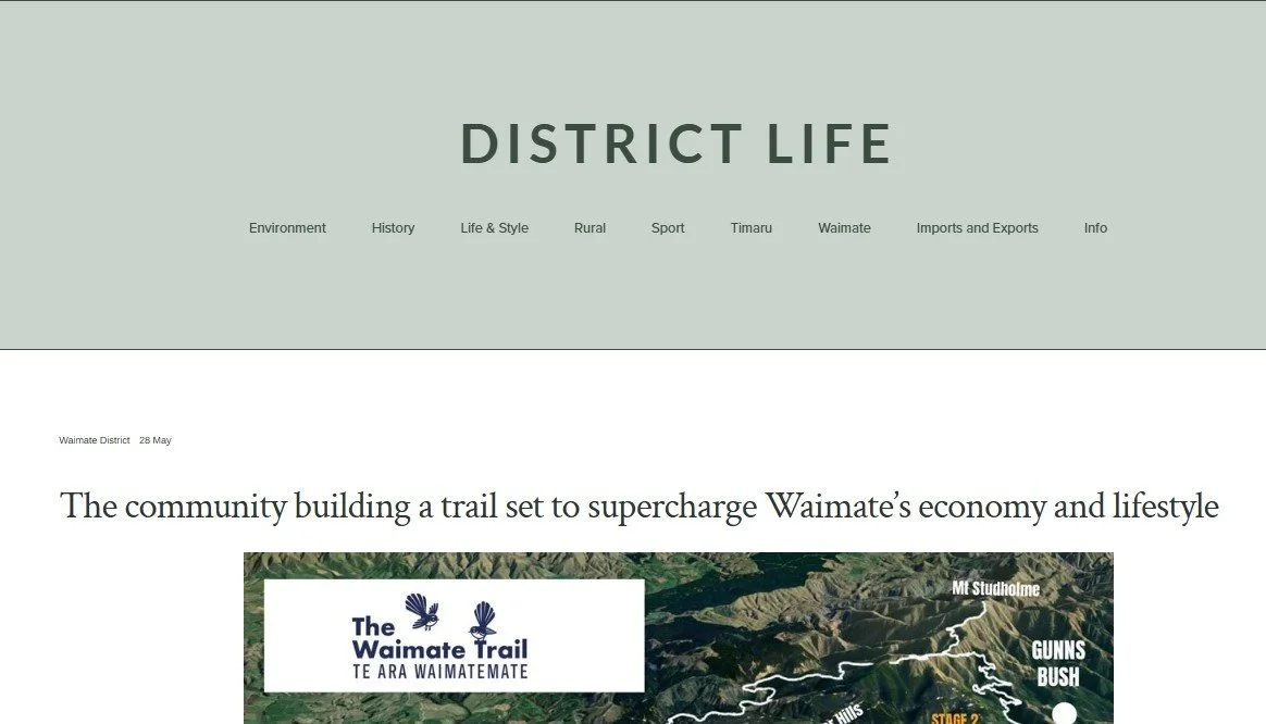 District Life's Article on the Waimate Trail