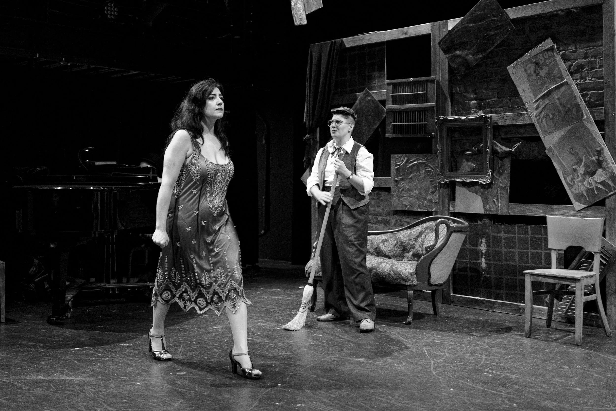 Lama El Homaïssi, and Allegra Verlezza in The End of Incorporated Filth at Dixon Place (photo by Tristen Stafford))