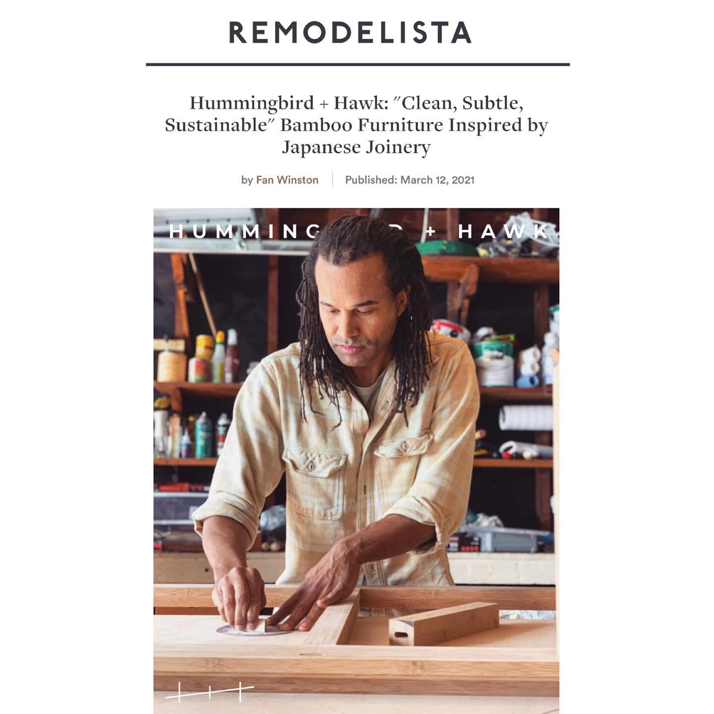 Thank you @remodelista for the beautiful article! Loved sharing our process and philosophy with you. ⁠⠀
⁠⠀
Check out the article link in our bio. ⁠⠀
⁠⠀
Words by @fanwinston⁠⠀
Photos by @meganlukeedwards⁠⠀
⁠⠀
&mdash;⁠⠀
H⁠⠀
+⁠⠀
H⁠⠀
&mdash;⁠⠀
#furniture
