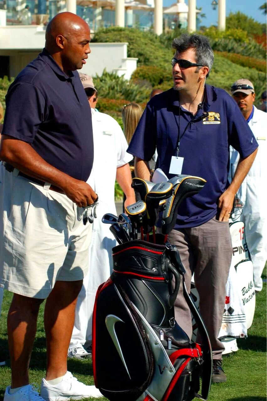  Helping Charles Barkley get into the proper shanking headspace on ABC’s Shaq Vs.   