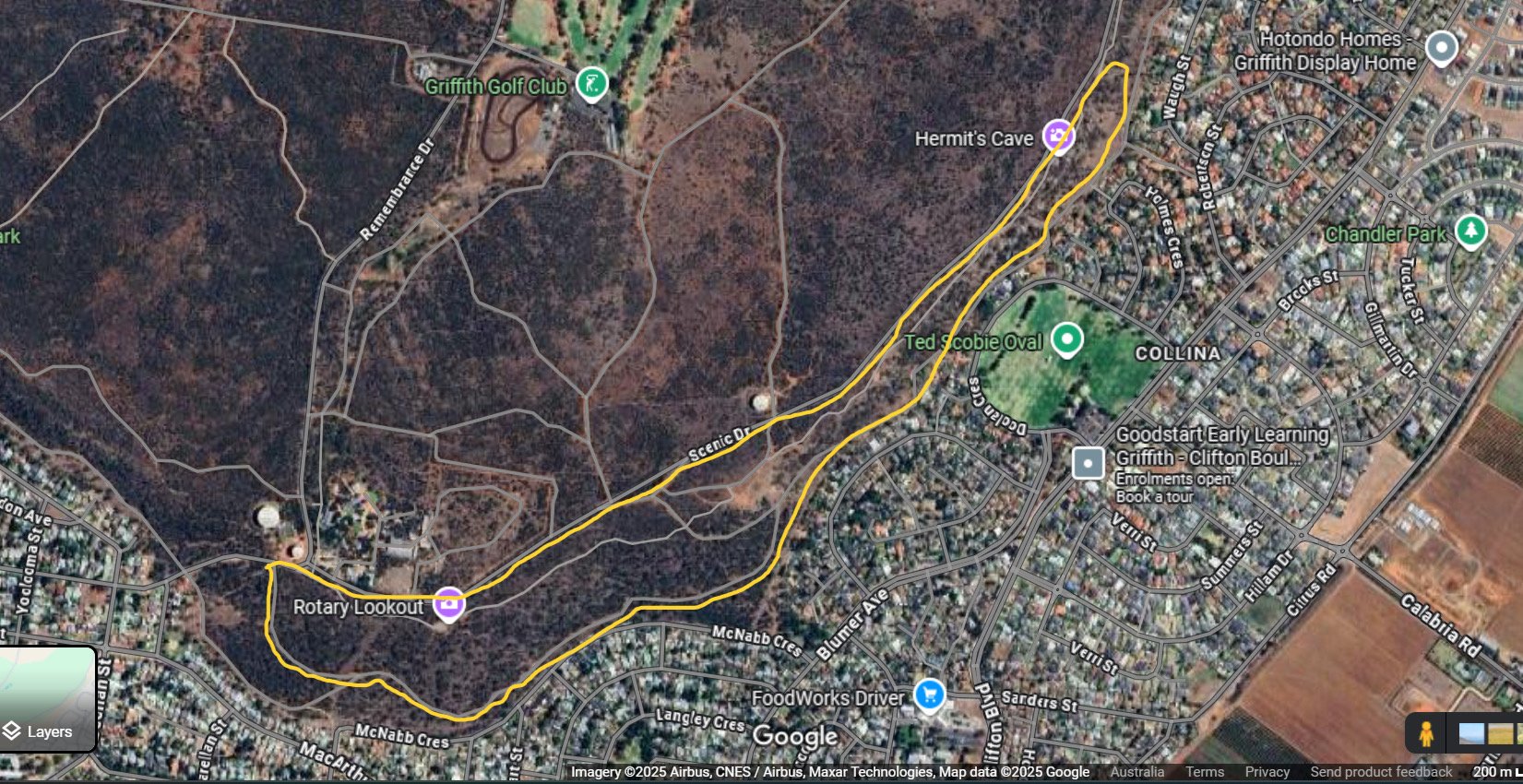 Heat Map for $2k Cash Giveaway at Riverina Skips Clean Up Griffith Day – Sunday 28 September 2025