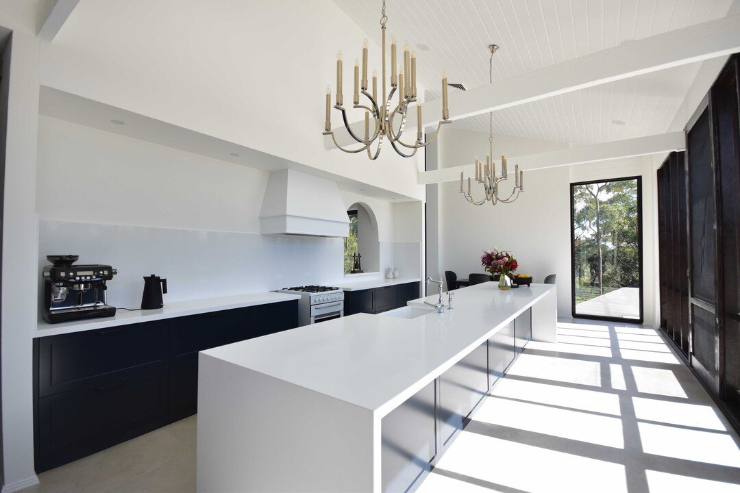 our renovated home in Dural. Love this large spacious kitchen facing the garden and capturing all the natural light.