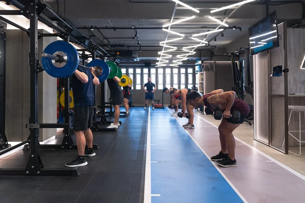 Group training at Pinnacle Performance in Central, Hong Kong