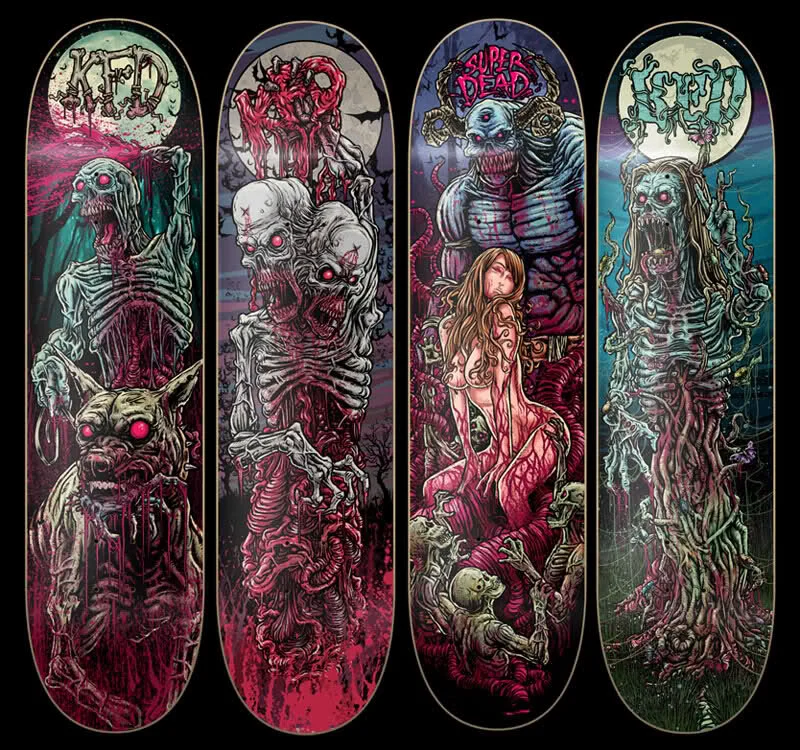 KFD SKATEBOARDS // SUPERDEAD SKATEBOARDS // 2010