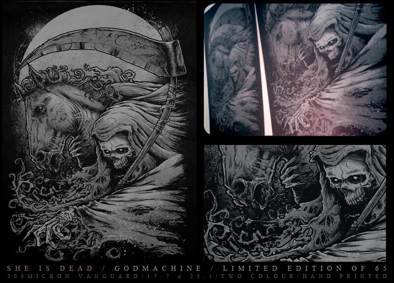 SHE IS DEAD // ART PRINT // 2012