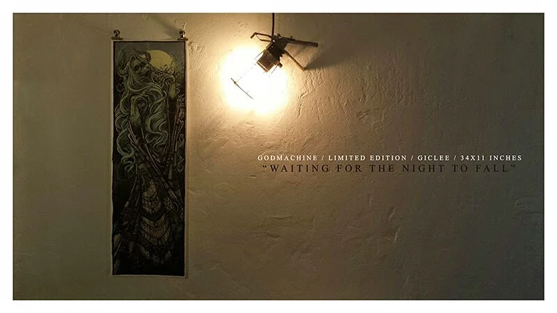 WAITING FOR THE NIGHT TO FALL // ART PRINT // 2015