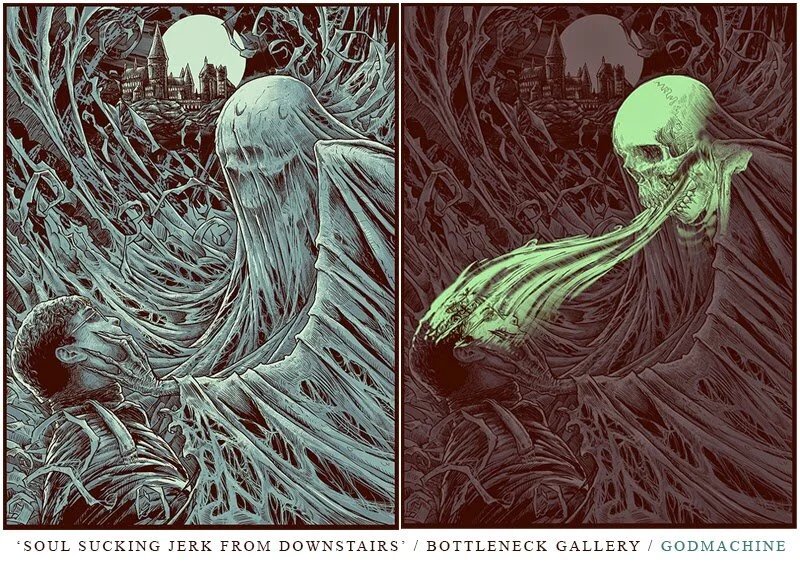SOUL SUCKING JERK FROM DOWNSTAIRS // HARRY POTTER // BOTTLENECK GALLERY // 2015