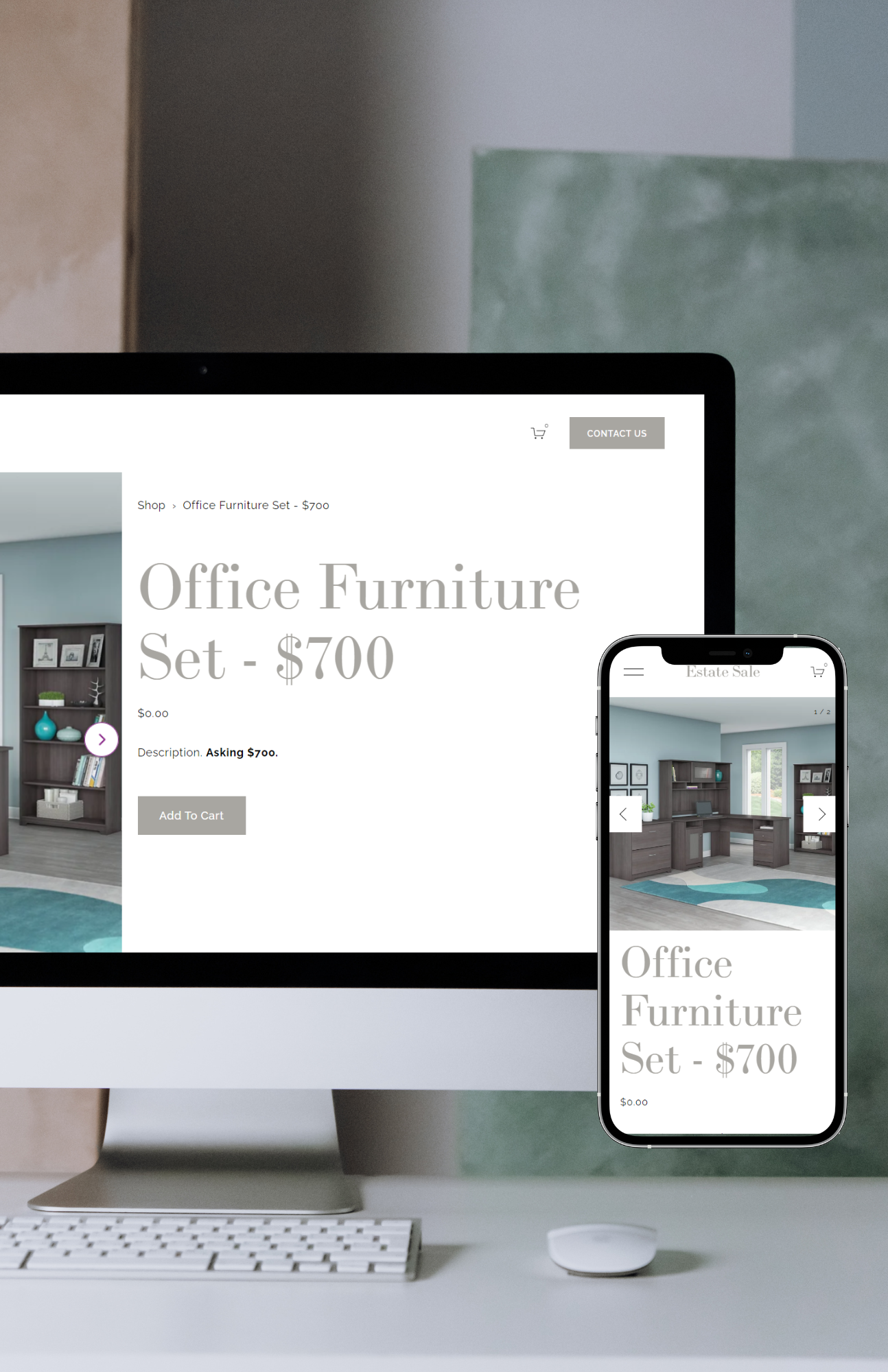 site Template for Estate Sale — SKC Creative Content & Digital