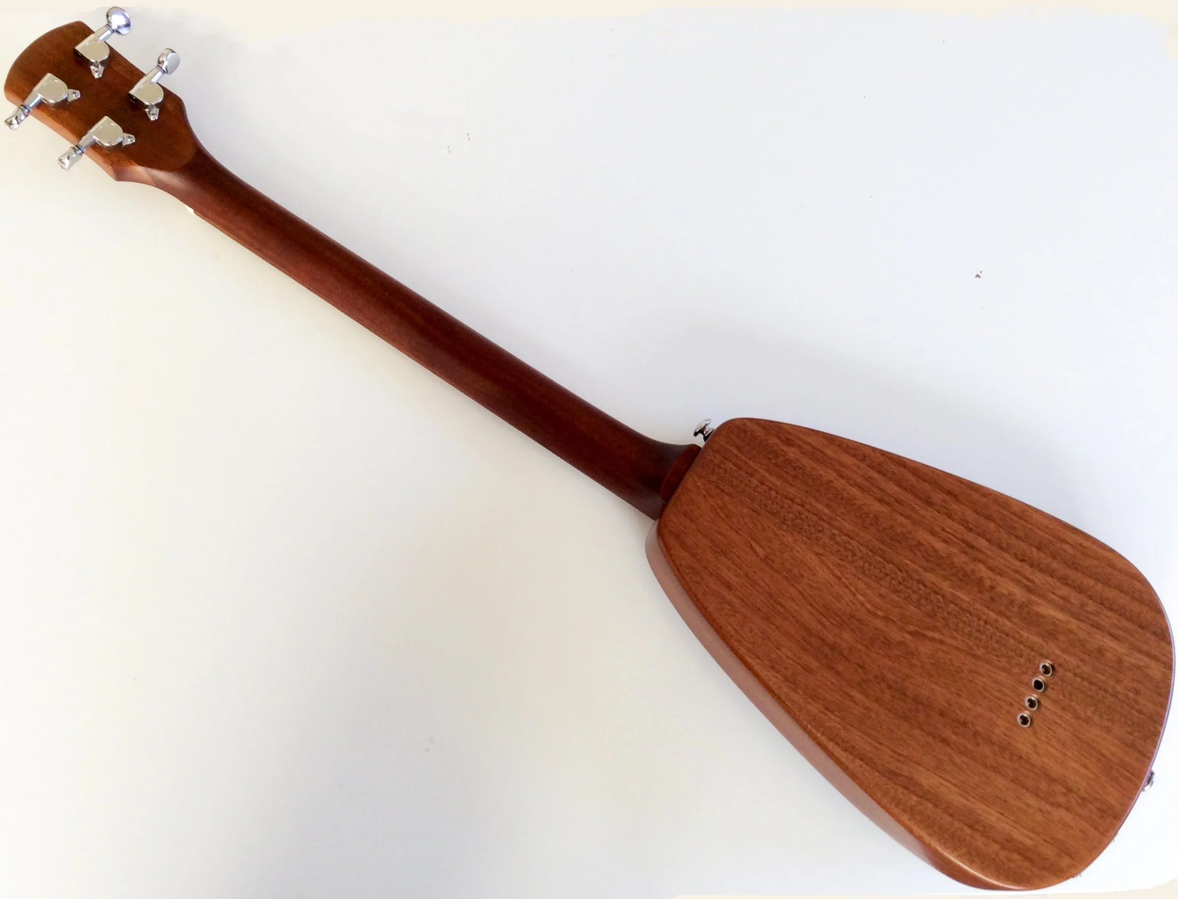 Long Scale Raindrop Solid Body Baritone Ukulele, Nat Mahogany 7.JPG