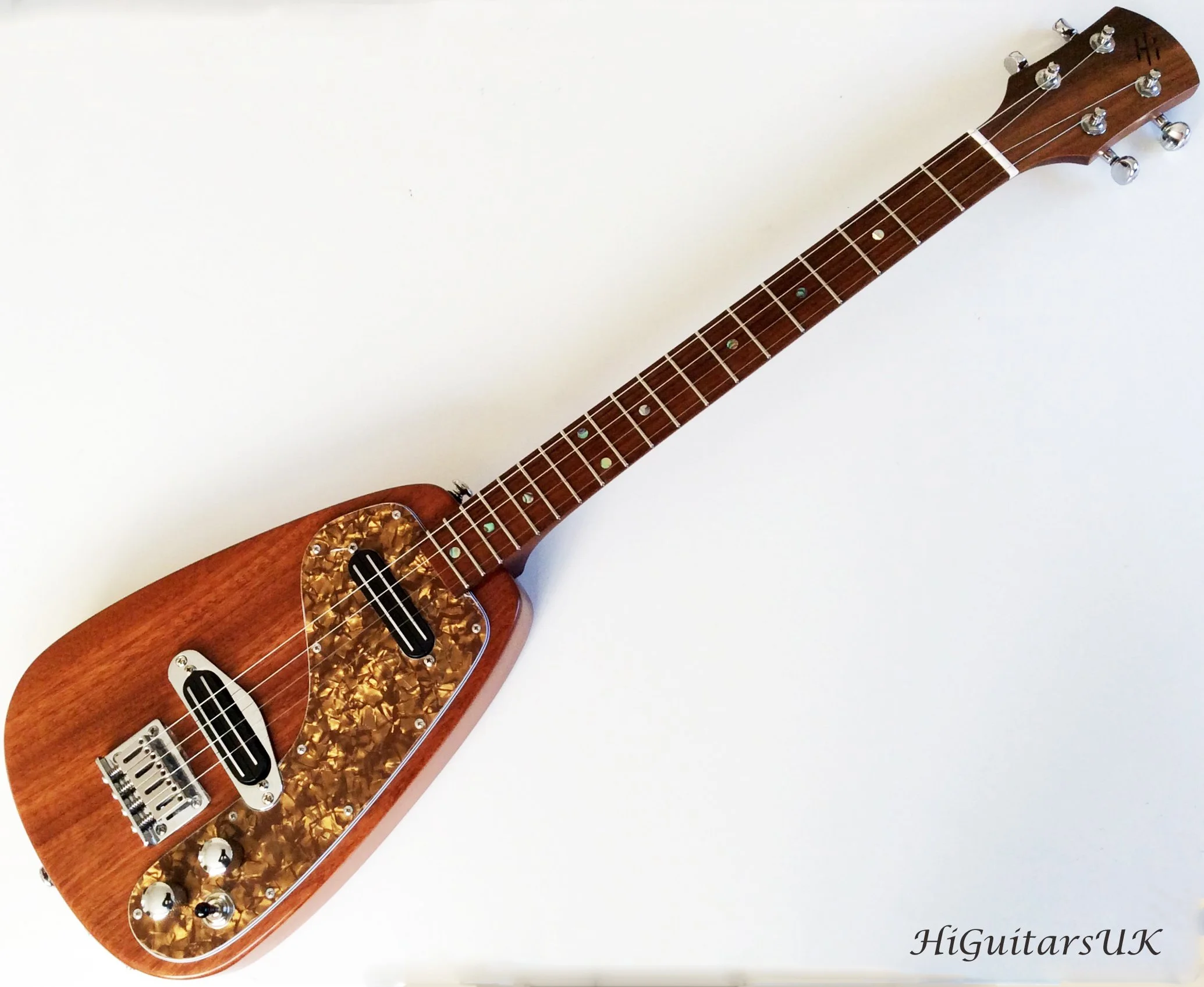 Raindrop Long Scale Electric Steel String Solid Body Baritone Uke