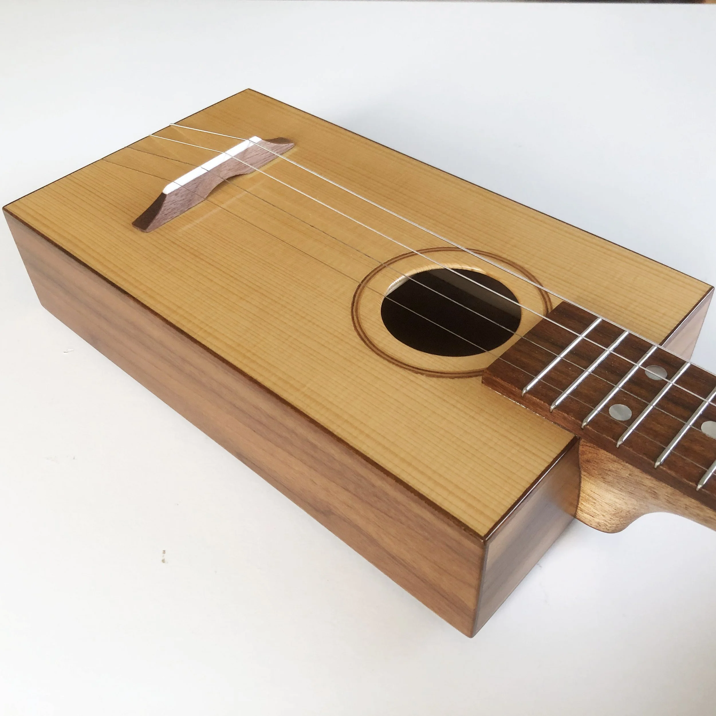 Walnut Steel Stringed Soprano Ukulele Body