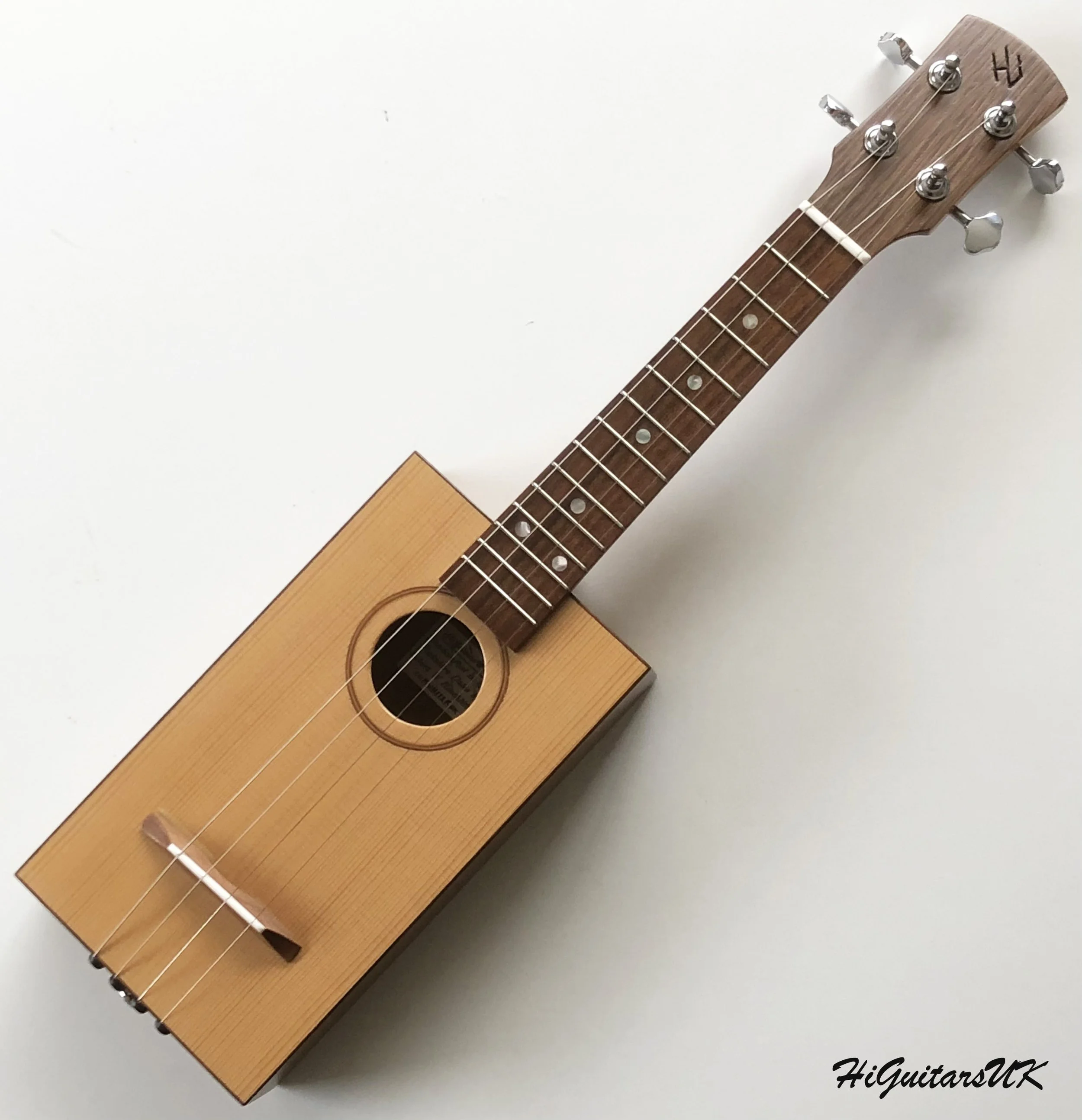 Steel String Box Shaped Acoustic Soprano Ukulele. All solid timbers. Bone nut.
